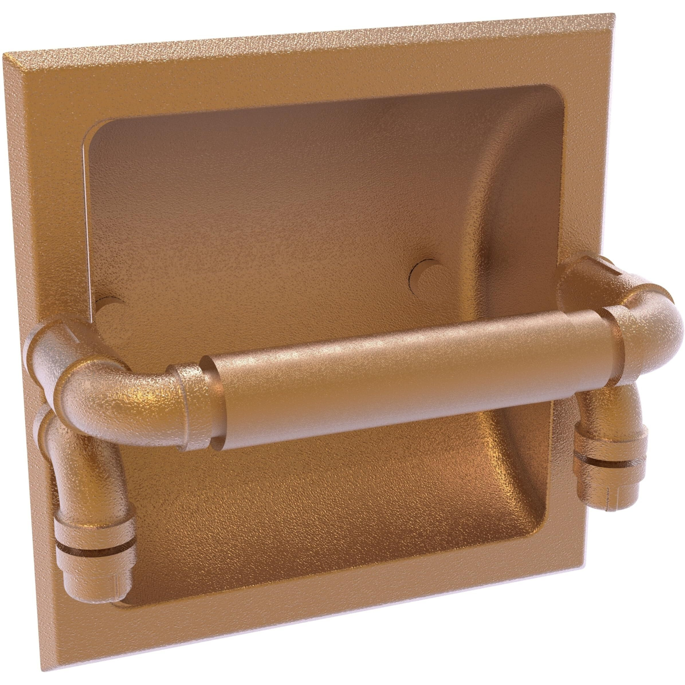 Allied Brass P-190-RTP-BBR Pipeline Collection Recessed Toilet Paper Holder, Brushed Bronze