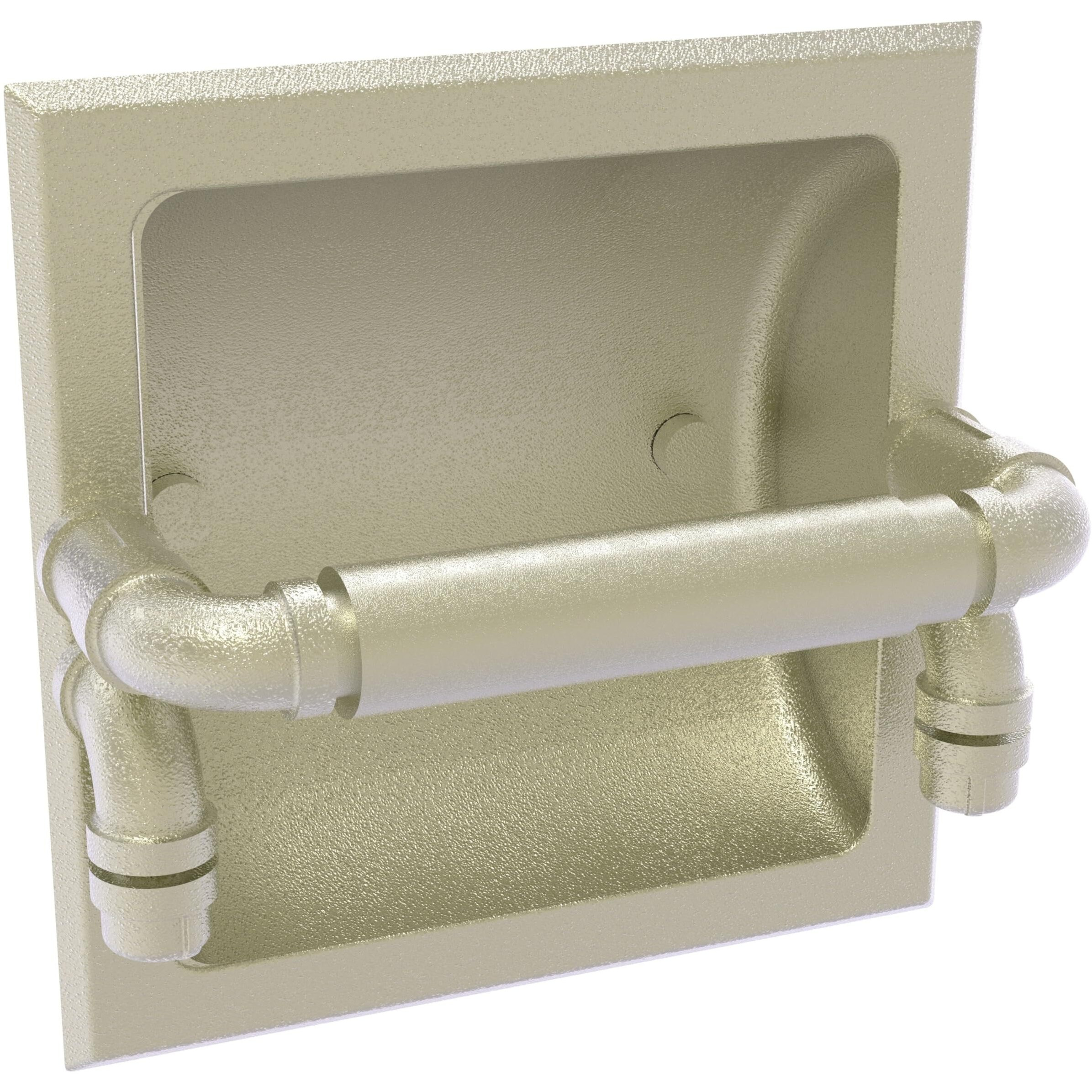 Allied Brass P-190-RTP-SN Pipeline Collection Recessed Toilet Paper Holder, Satin Nickel