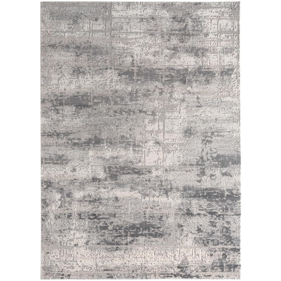 United Weavers Cascades Mazama Grey Abstract Round Rug 7'10" RD