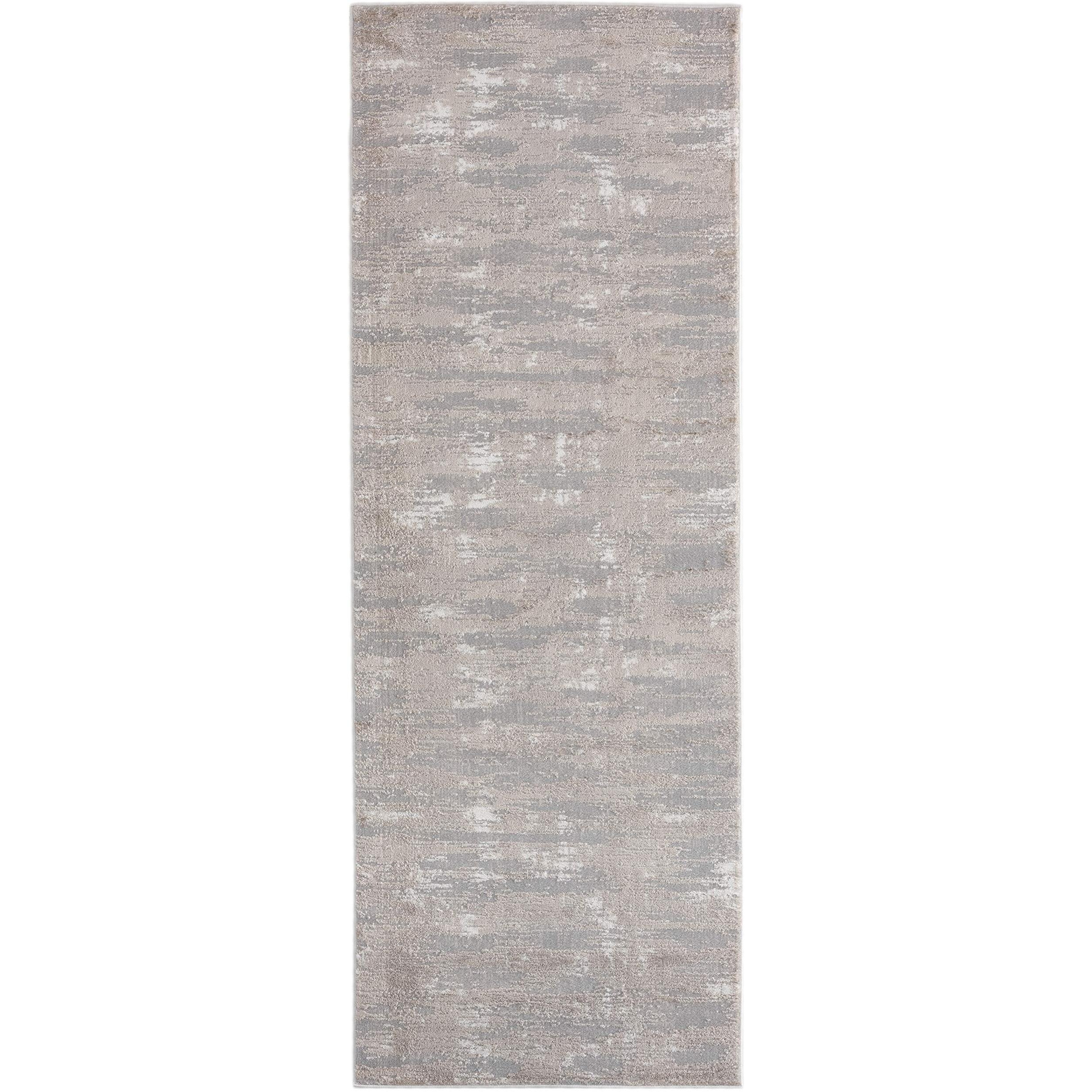 United Weavers Cascades Salish Beige Abstract Runner Rug 2'7" x 7'2"