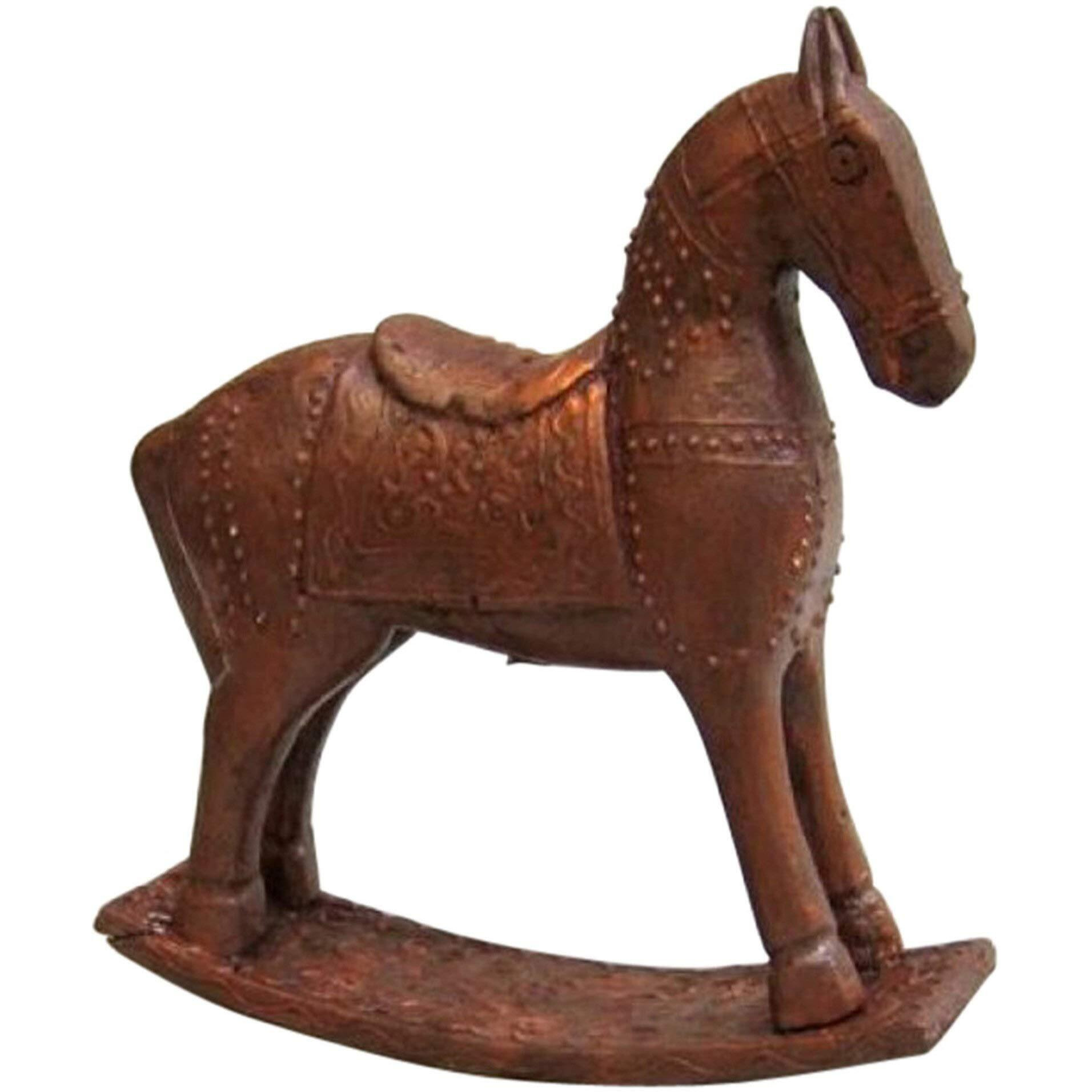 INDIA OVERSEAS TRADING CORP Wooden Rocking Horse - 24"