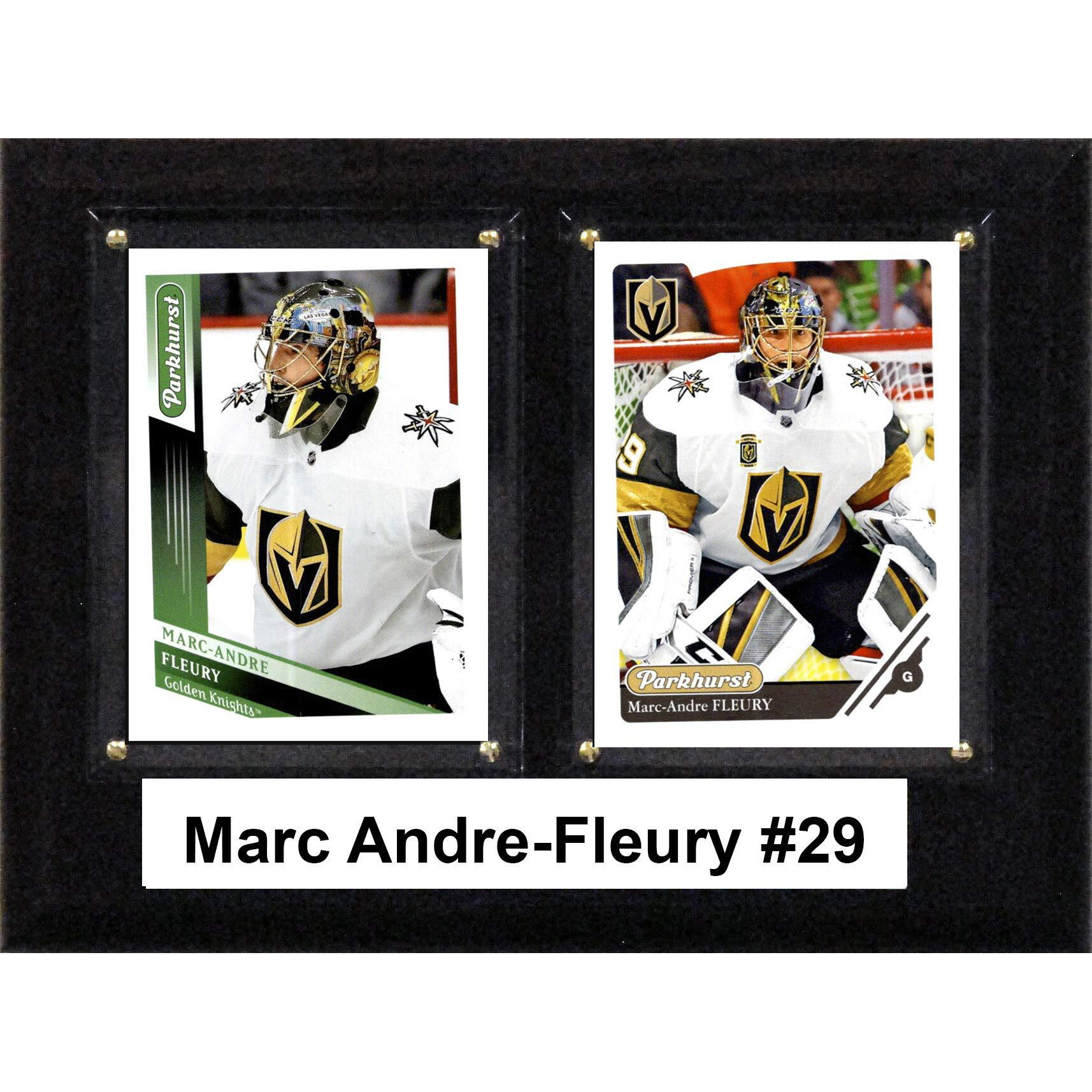 C & I Collectibles NHL 6&quotx8" Marc Andre-Fleury Las Vegas Golden Knights Two Card Plaque