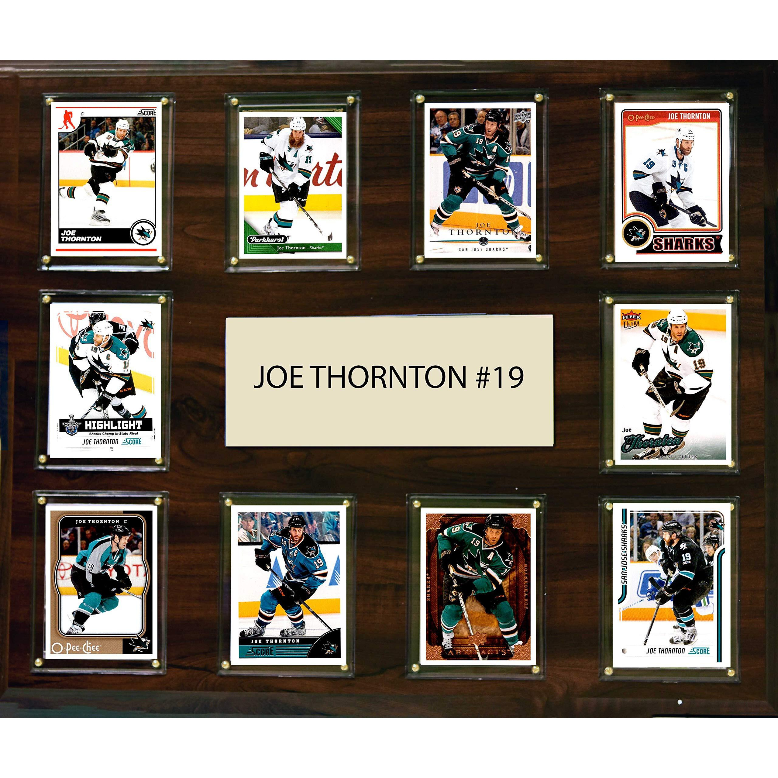 C & I Collectibles NHL 15&quotx18" Joe Thornton San Jose Sharks Player Plaque