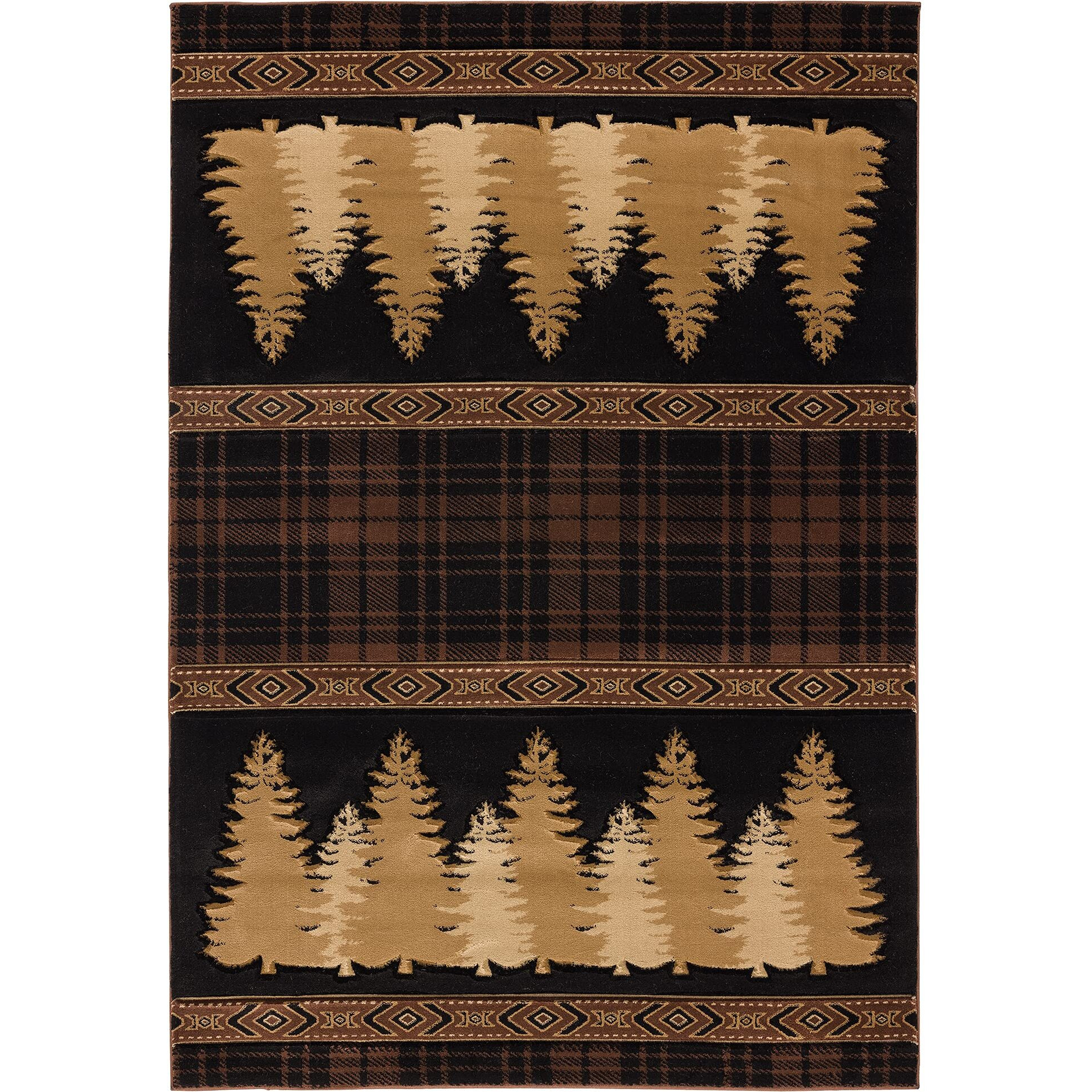 United Weavers Cottage Woodland Brown - Area Rug, 3' x 5', Indoor Floor Rug with Jute Backing