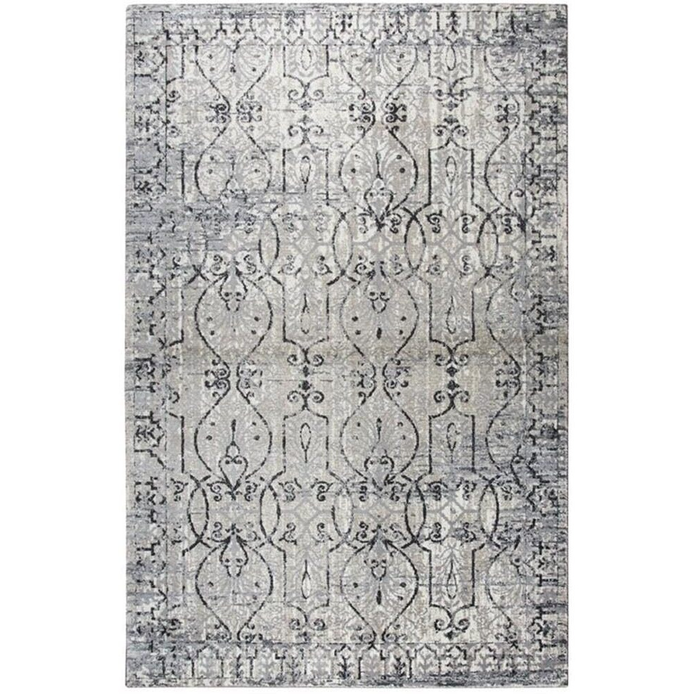 Rizzy Home Alora Decor Swagger 9'10" x 12'6" Distress Taupe/Natural/Gray/Black Rug