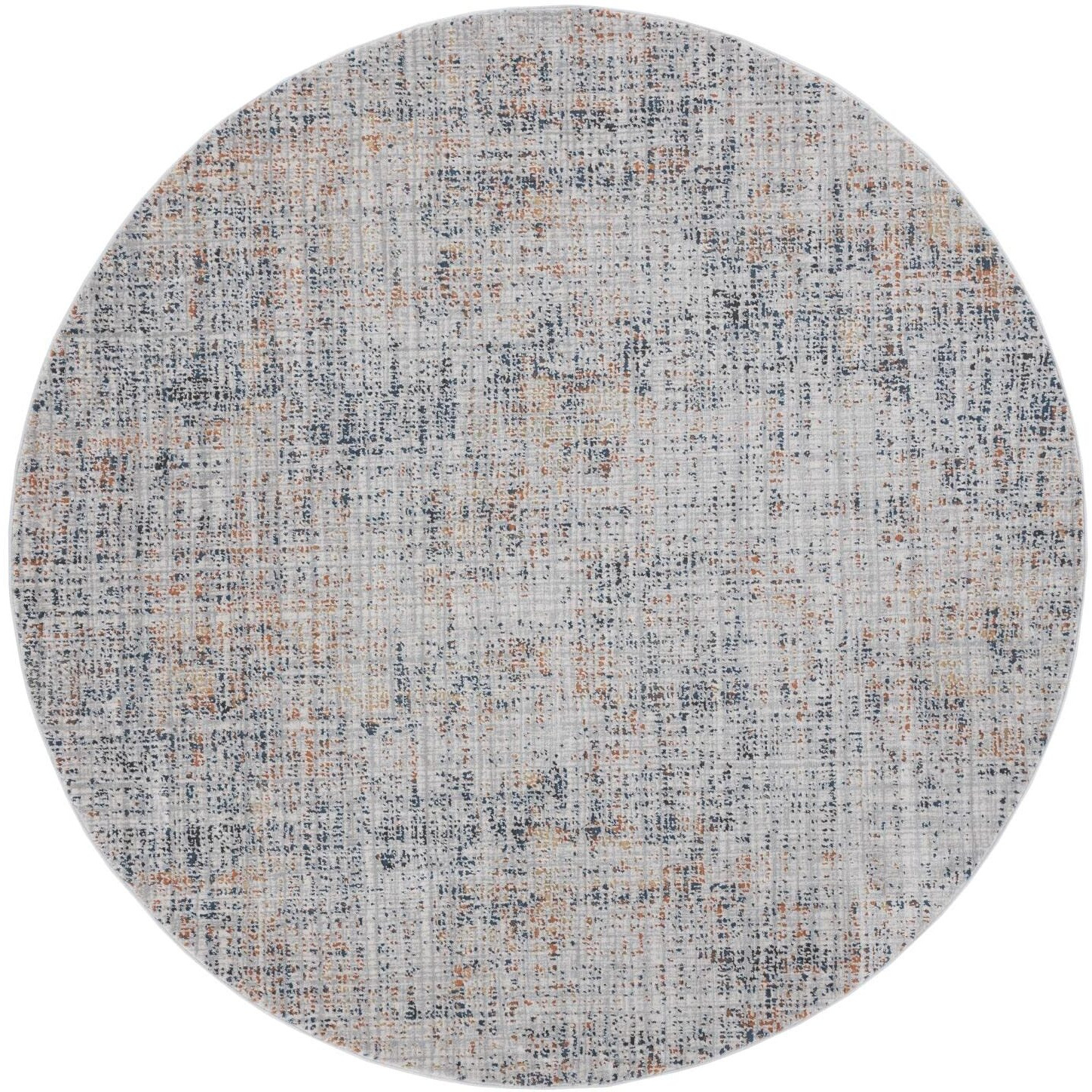 United Weavers of America Allure Octavia Multi Round Rug 7'10" RD, Ivory