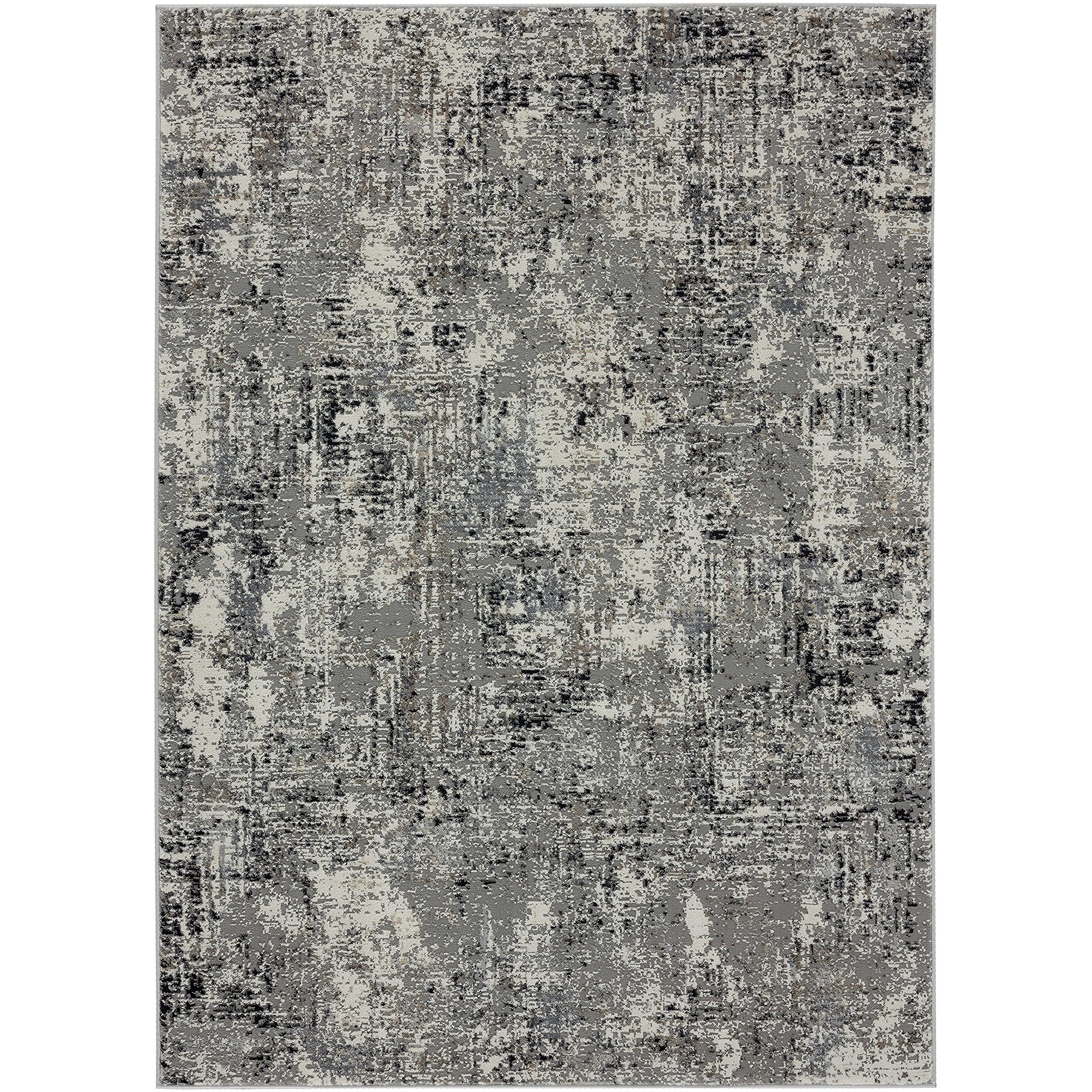 United Weavers of America Eternity Mizar Charcoal Round Rug 7'10" RD