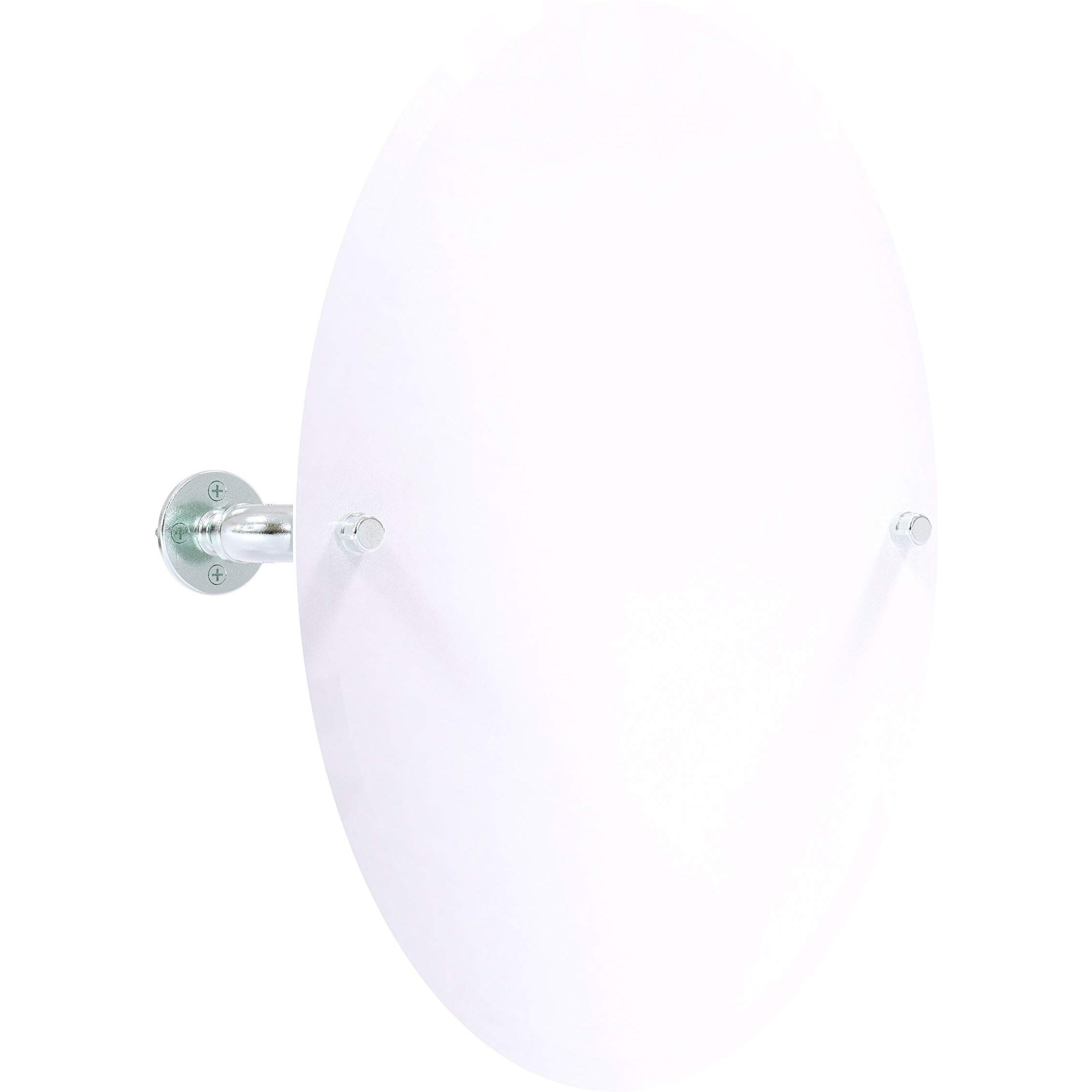 Allied Brass Pipeline Collection Frameless Oval Wall Mounted Tilt Mirror
