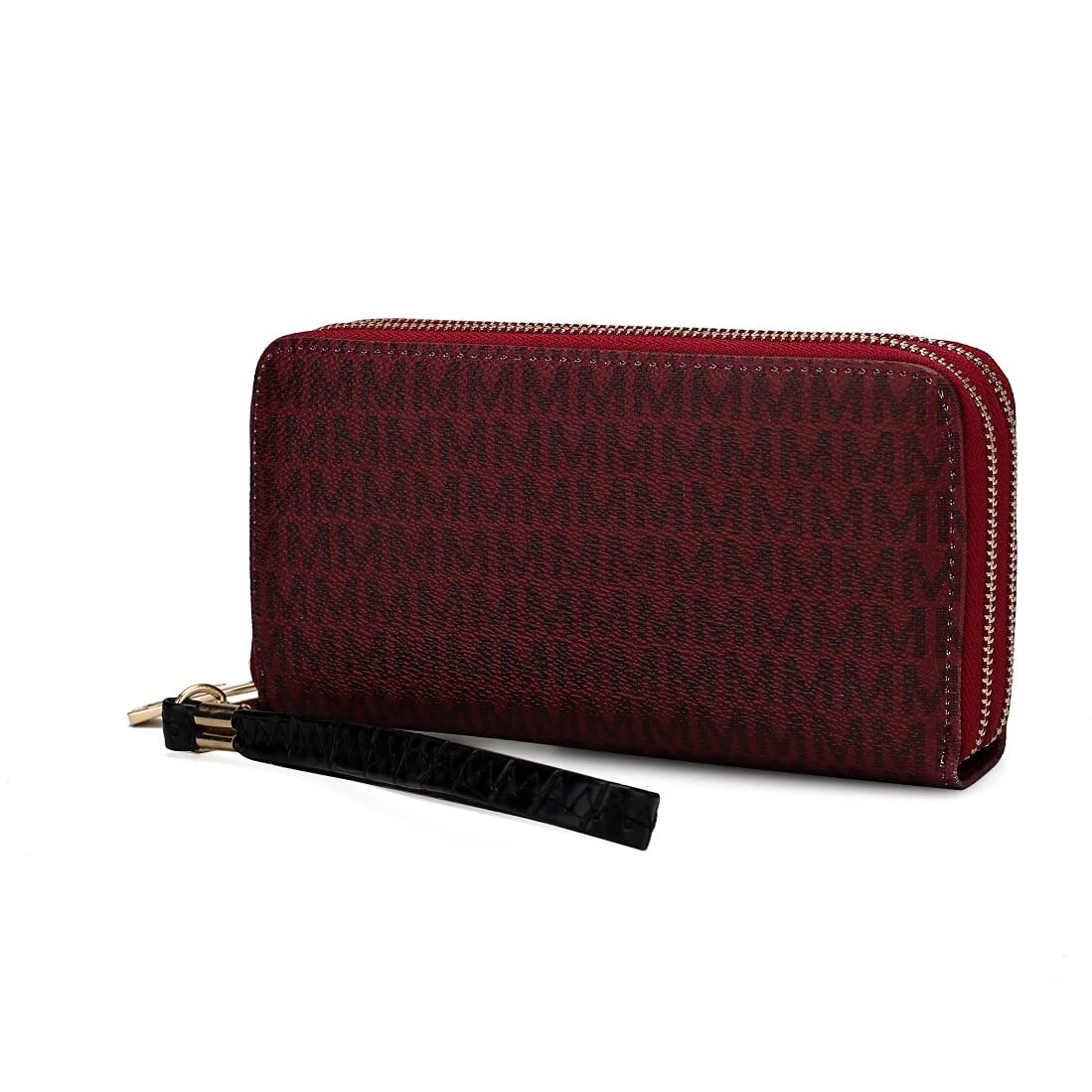 MKF Collection by Mia K. MKF-UM5570BRG Noemy M Signature Wallet & Wristlet, Burgundy