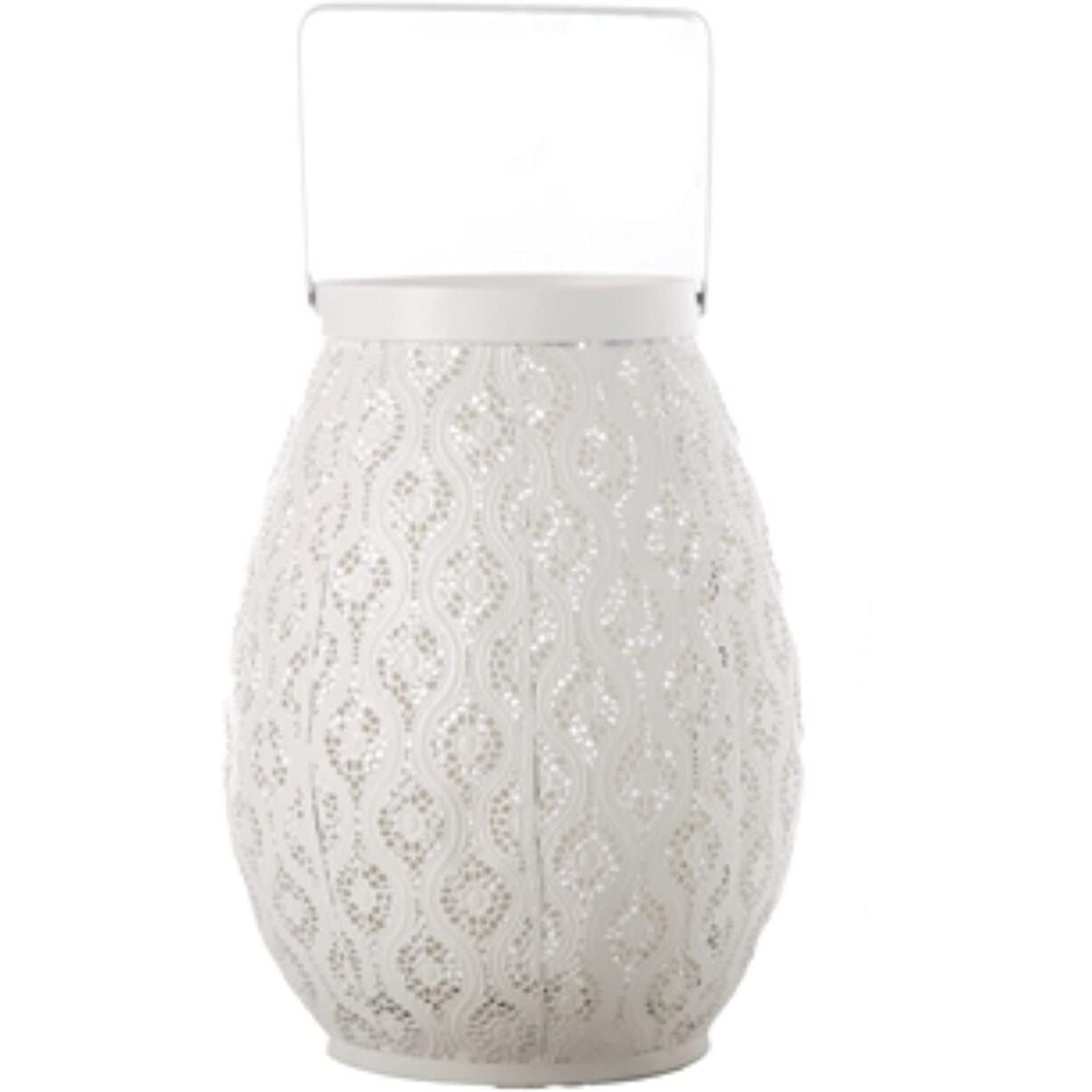 Urban Trends Metal Round Lantern Bellied