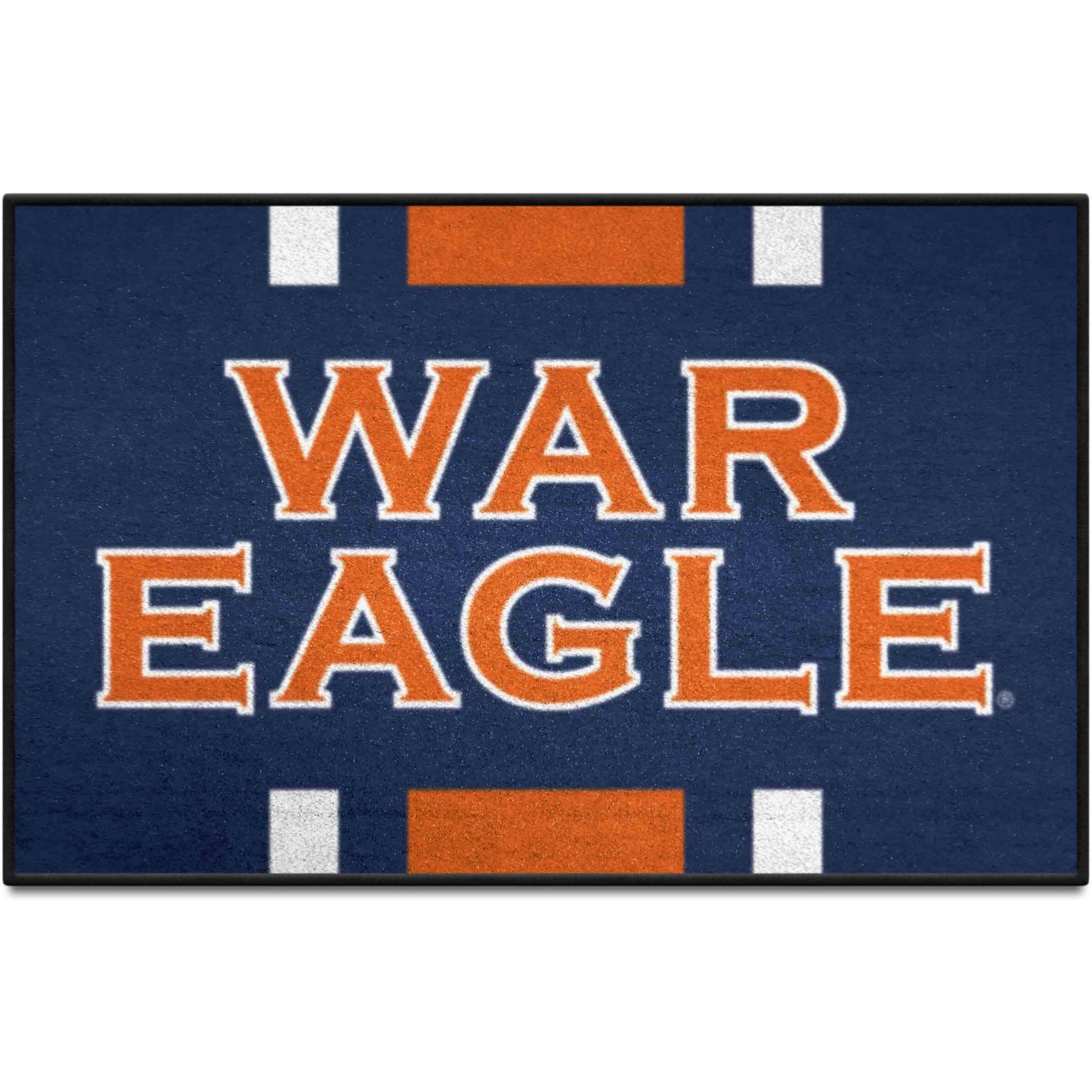 FANMATS 33392 NCAA - Auburn Starter Mat Accent Rug - 19in. x 30in. Slogan Design| Sports Fan Home Decor Rug and Tailgating Mat