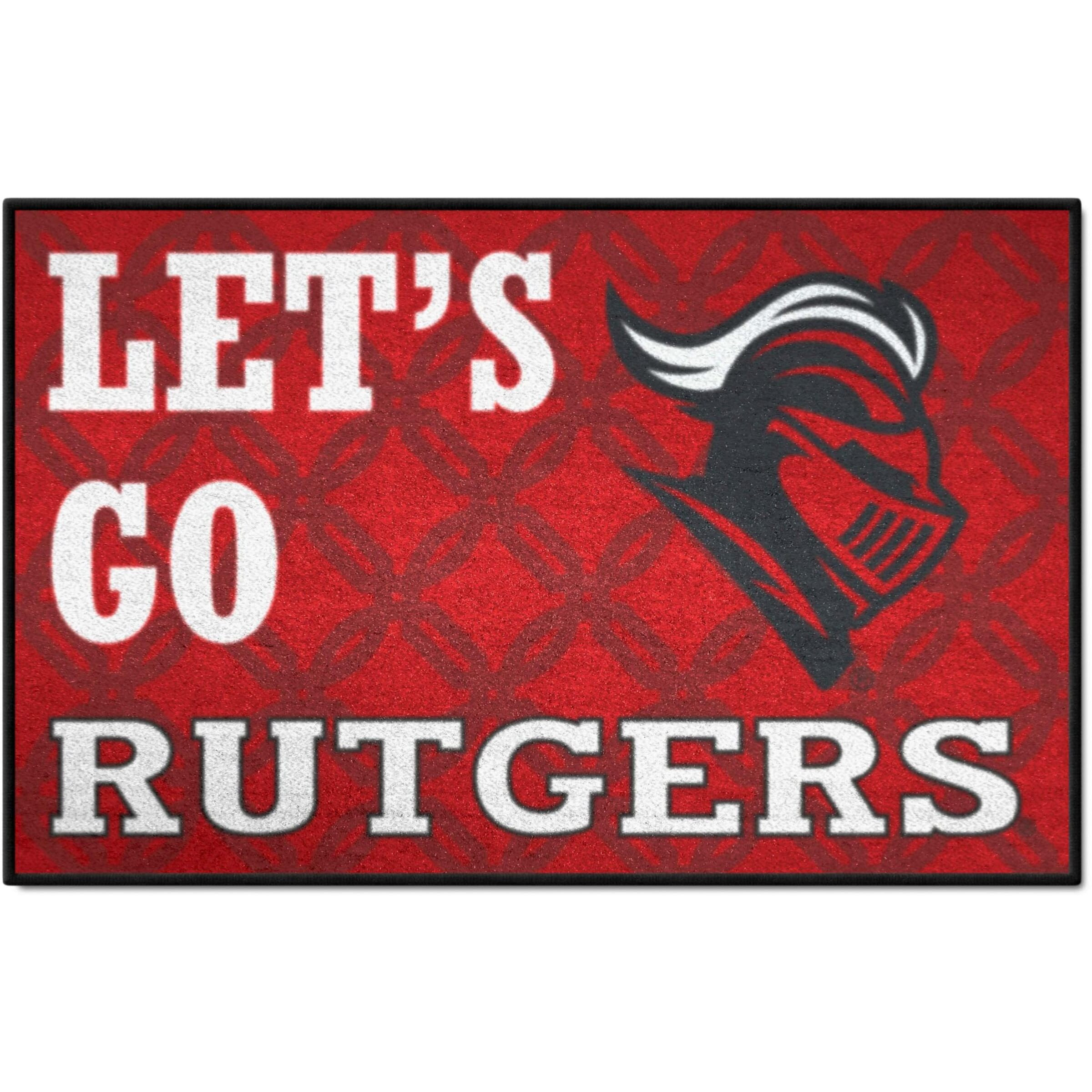 FANMATS 33418 NCAA - Rutgers Starter Mat Accent Rug - 19in. x 30in. Slogan Design| Sports Fan Home Decor Rug and Tailgating Mat