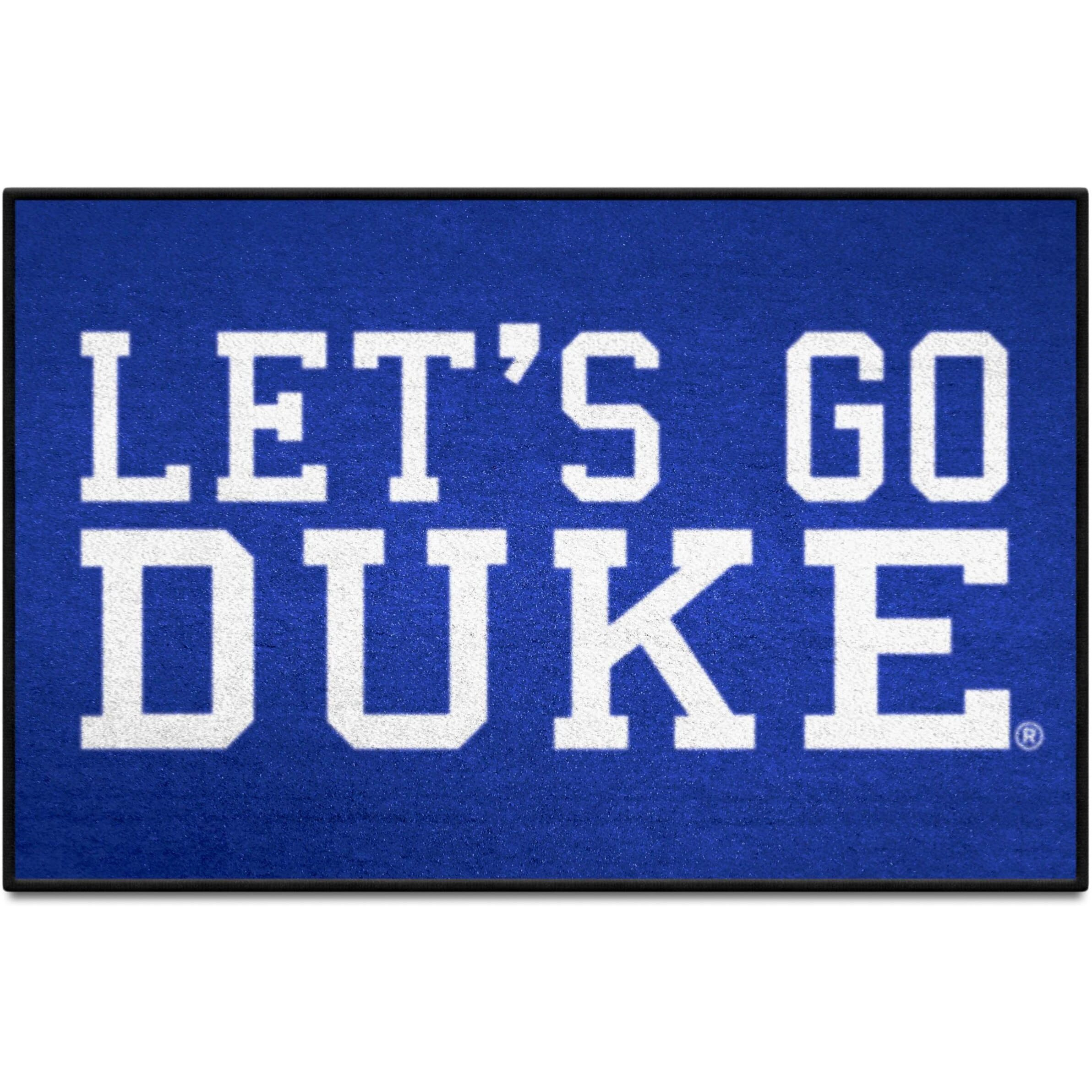 FANMATS 33401 NCAA - Duke University Starter Mat Accent Rug - 19in. x 30in. Slogan Starter Mat| Sports Fan Home Decor Rug and Tailgating Mat