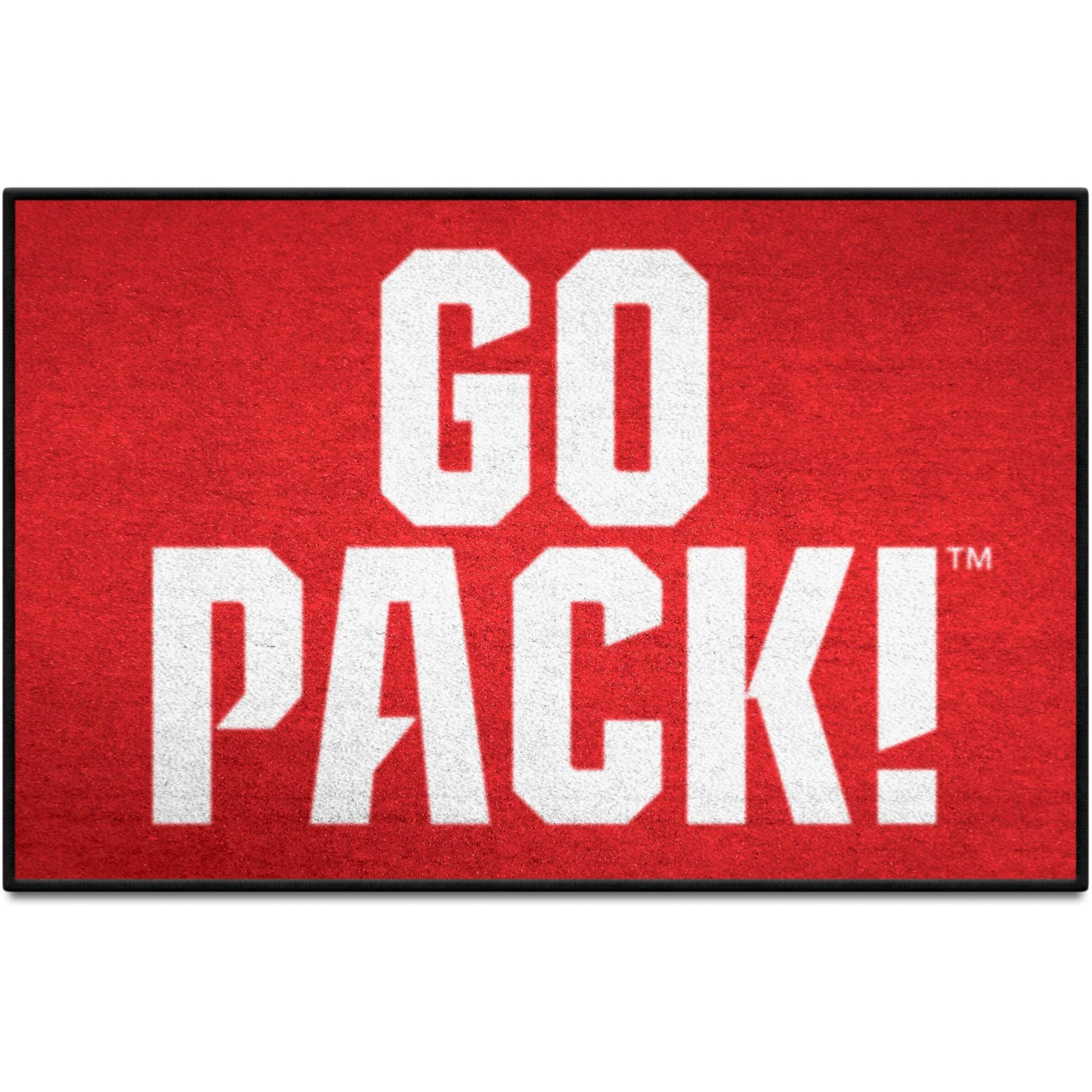 FANMATS 33410 NCAA - NC State Starter Mat Accent Rug - 19in. x 30in. Slogan Design| Sports Fan Home Decor Rug and Tailgating Mat