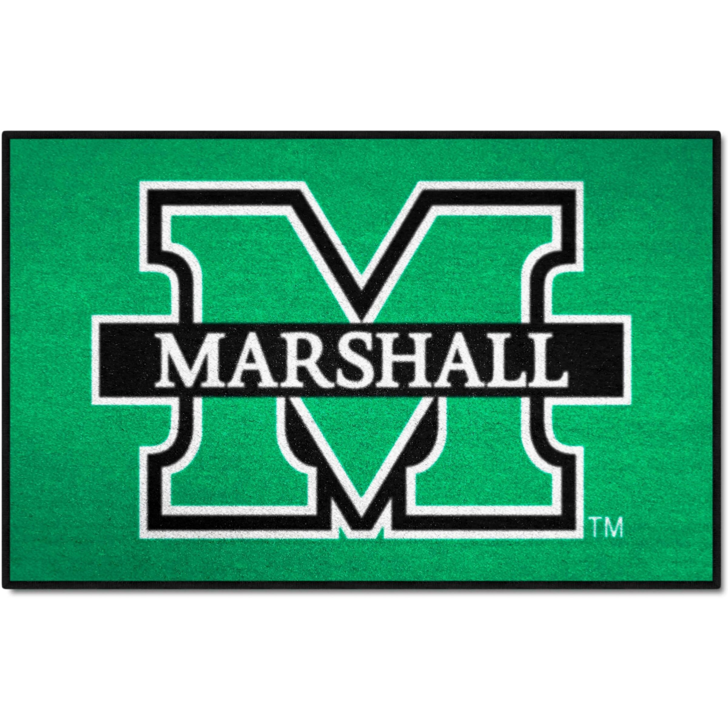 FANMATS 24338 NCAA - Marshall Thundering Herd Starter Mat Accent Rug - 19in. x 30in. | Sports Fan Home Decor Rug and Tailgating Mat - M Marshall Alternate Logo