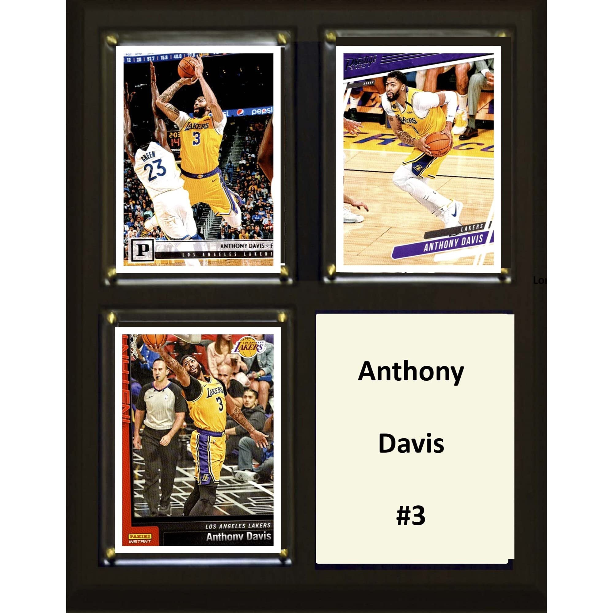 NBA 8&quotX10" Anthony Davis Los Angeles Lakers Three Card Plaque