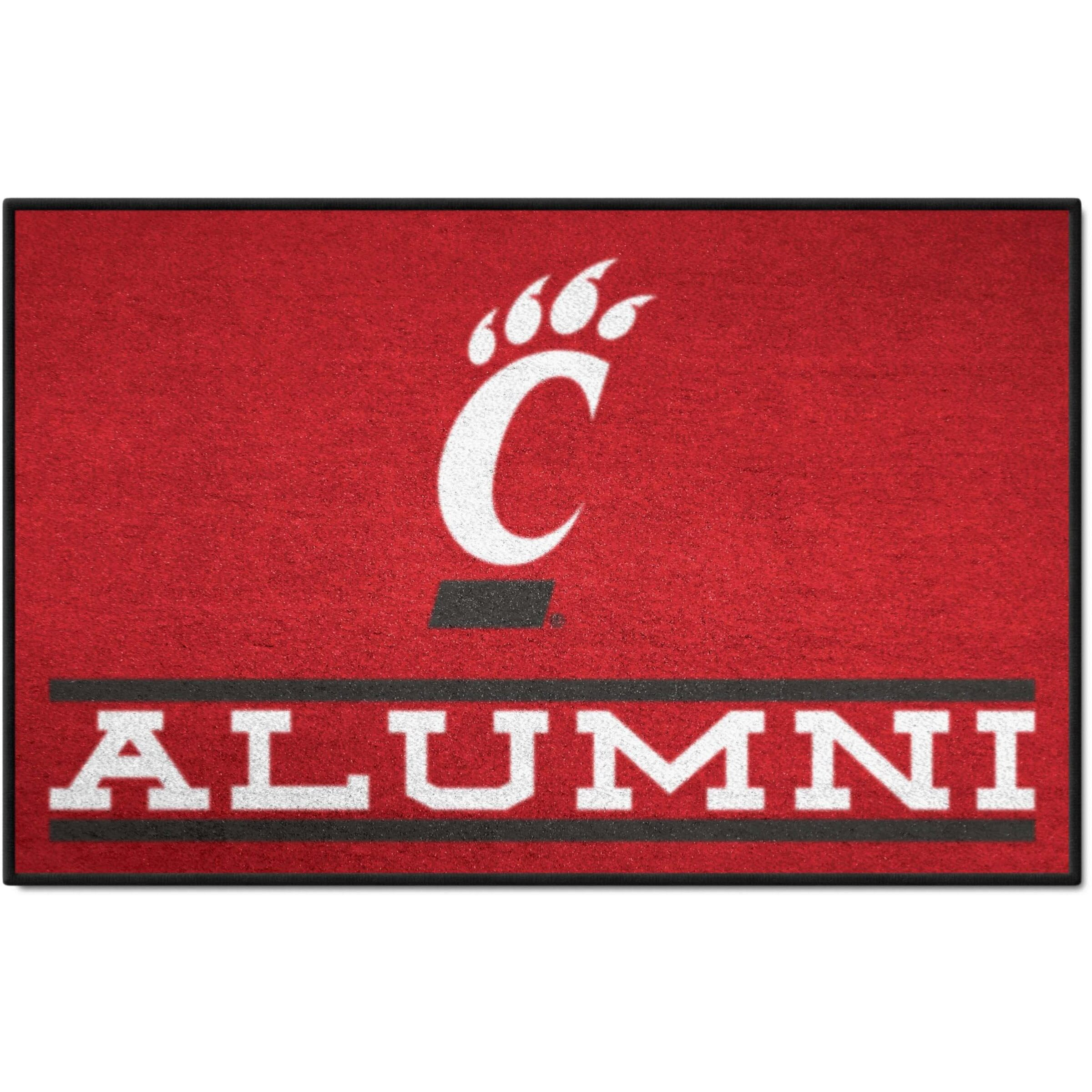 FANMATS 32954 NCAA - University of Cincinnati Starter Mat Accent Rug - 19in. x 30in. Alumni Starter Mat| Sports Fan Home Decor Rug and Tailgating Mat