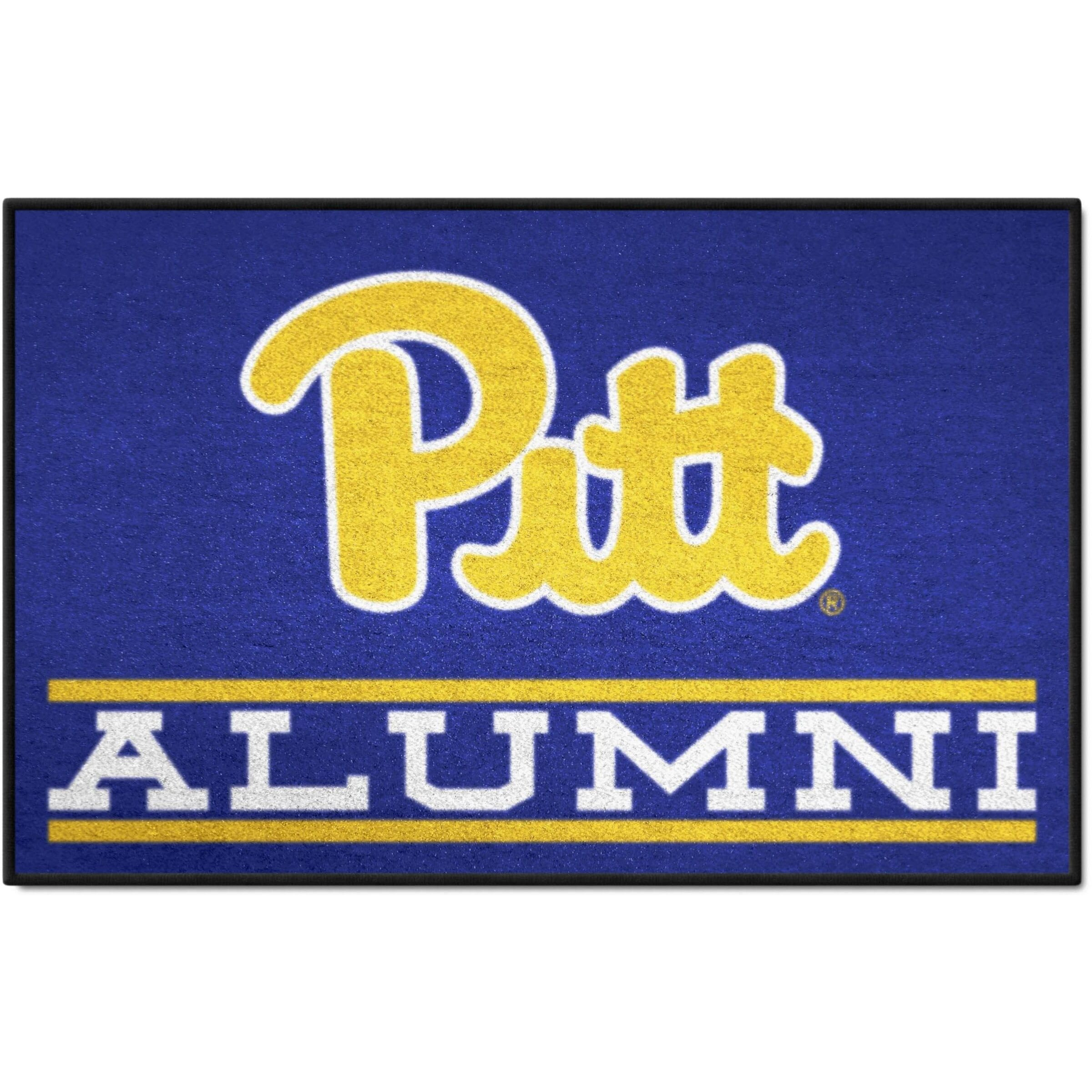 FANMATS 32968 NCAA - University of Pittsburgh Starter Mat Accent Rug - 19in. x 30in. Alumni Starter Mat| Sports Fan Home Decor Rug and Tailgating Mat