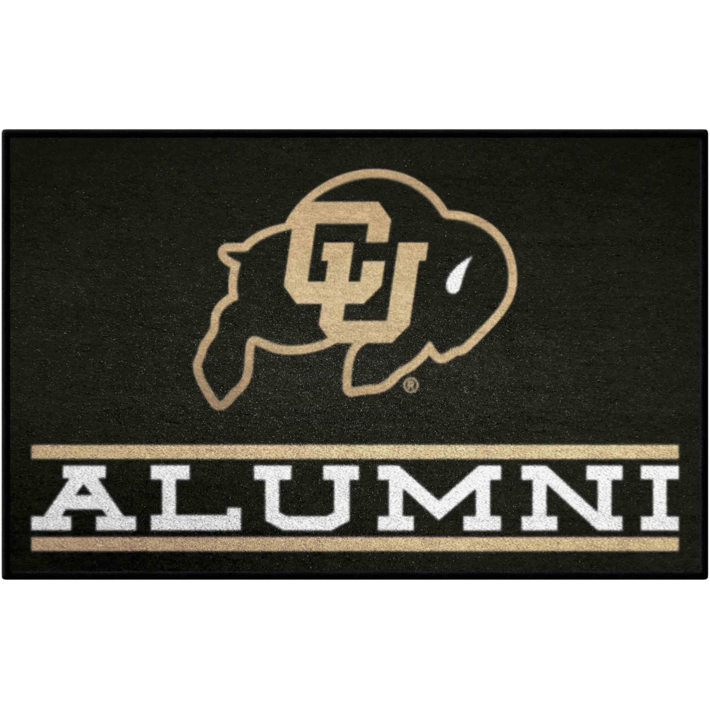 FANMATS 32955 NCAA - University of Colorado Starter Mat Accent Rug - 19in. x 30in. Alumni Starter Mat| Sports Fan Home Decor Rug and Tailgating Mat