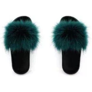 Coulter Collective LLC, creators of Knotty Accessories and Sweat Active Faux Fur Slides Ocean