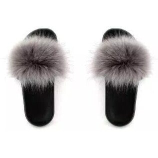 Coulter Collective LLC, creators of Knotty Accessories and Sweat Active Faux Fur Slides Grey