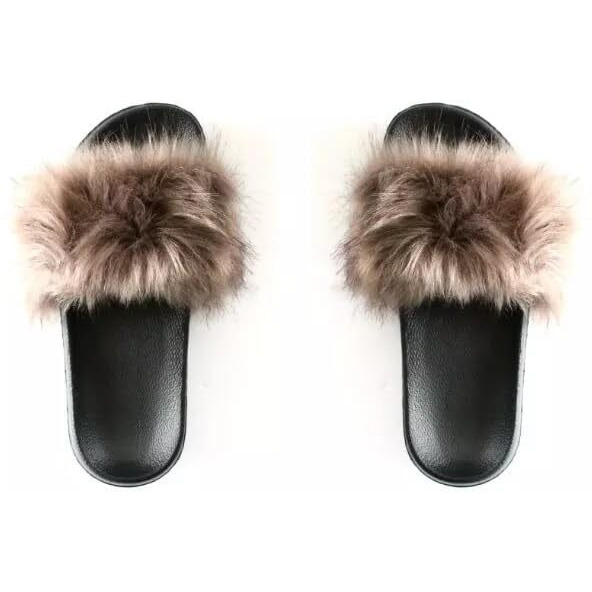 Coulter Collective LLC, creators of Knotty Accessories and Sweat Active Faux Fur Slides Taupe