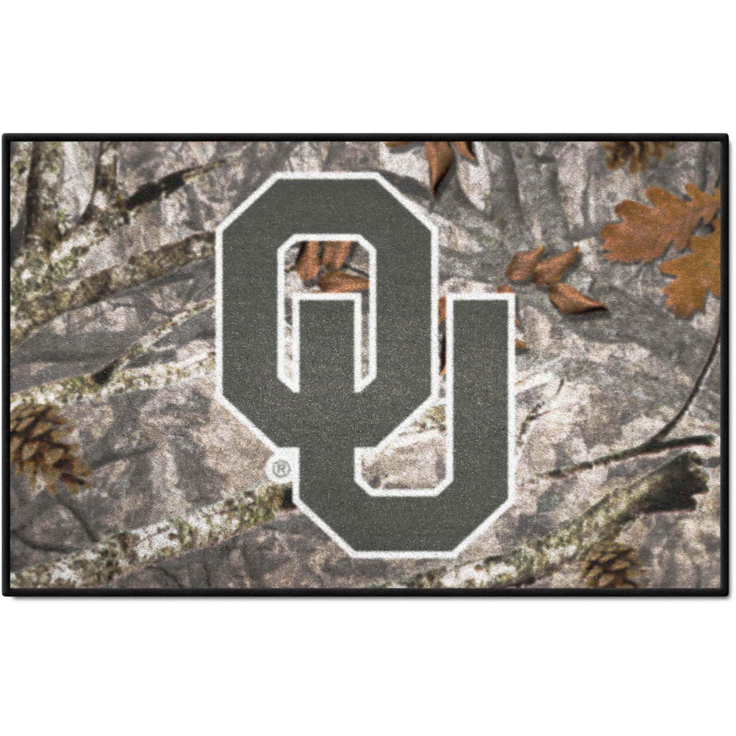 FANMATS 33986 NCAA - Oklahoma Sooners Camo Starter Mat Accent Rug - 19in. x 30in.| Sports Fan Home Decor Rug and Tailgating Mat