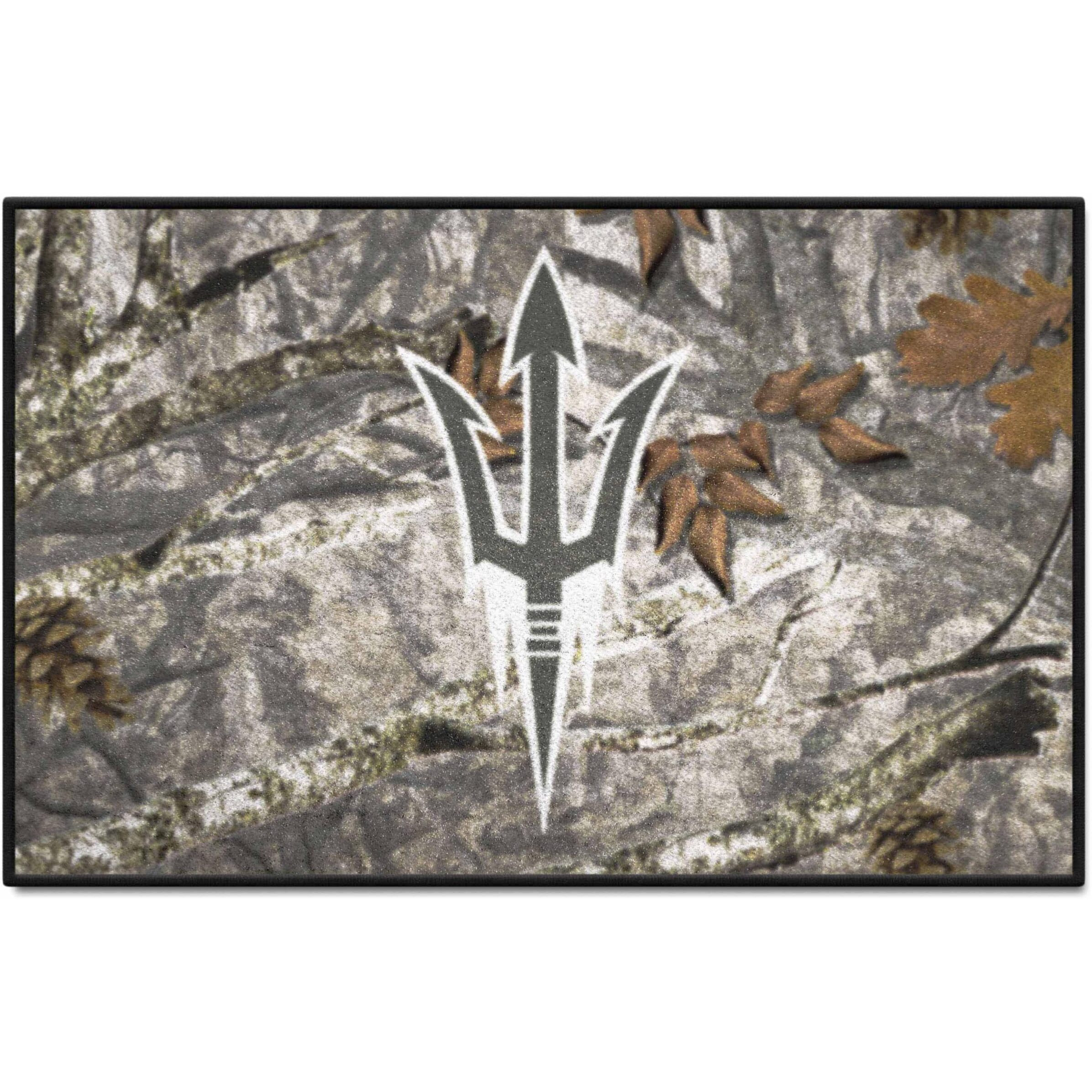 FANMATS 33933 NCAA - Arizona State Sun Devils Camo Starter Mat Accent Rug - 19in. x 30in.| Sports Fan Home Decor Rug and Tailgating Mat