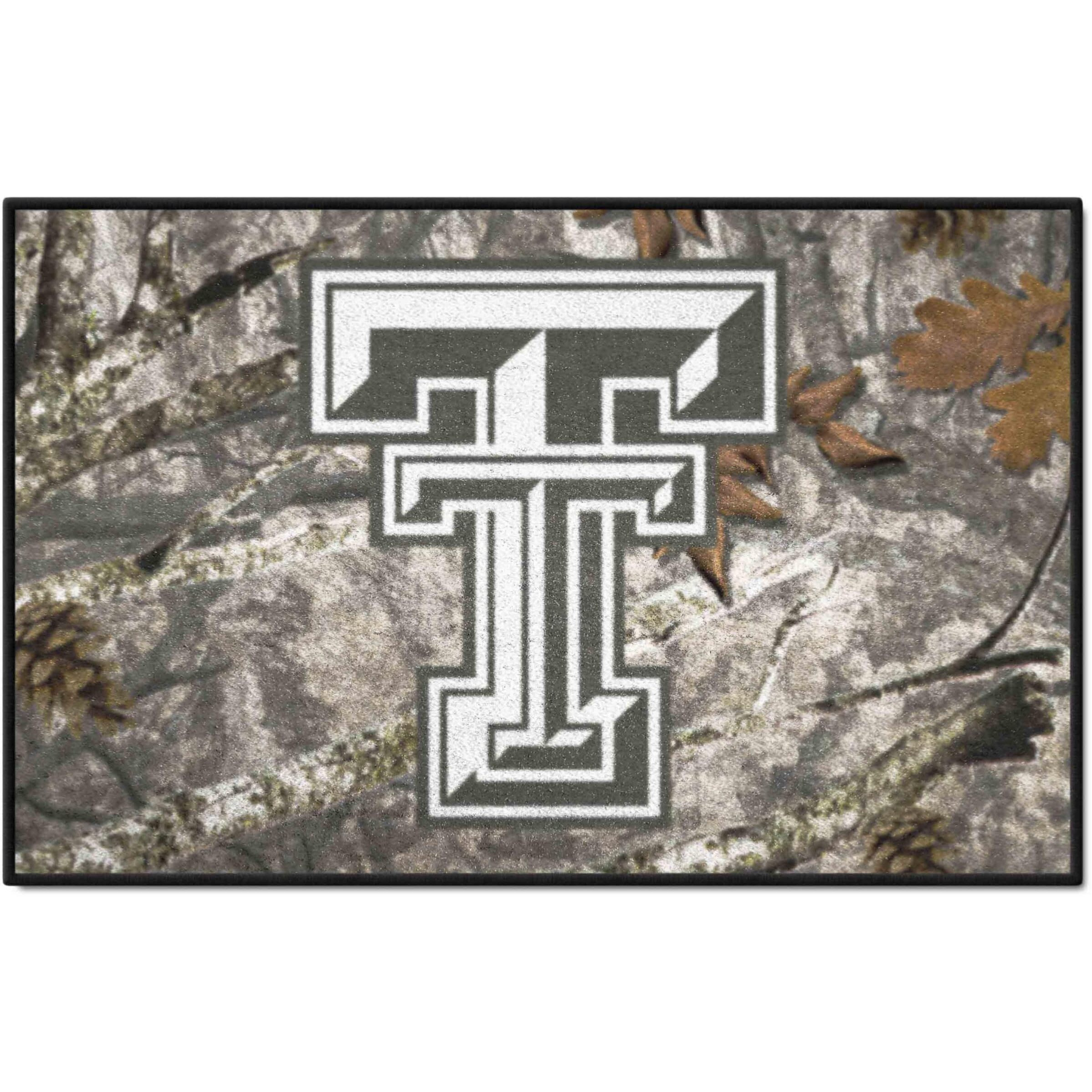 FANMATS 33972 NCAA - Texas Tech Red Raiders Camo Starter Mat Accent Rug - 19in. x 30in.| Sports Fan Home Decor Rug and Tailgating Mat
