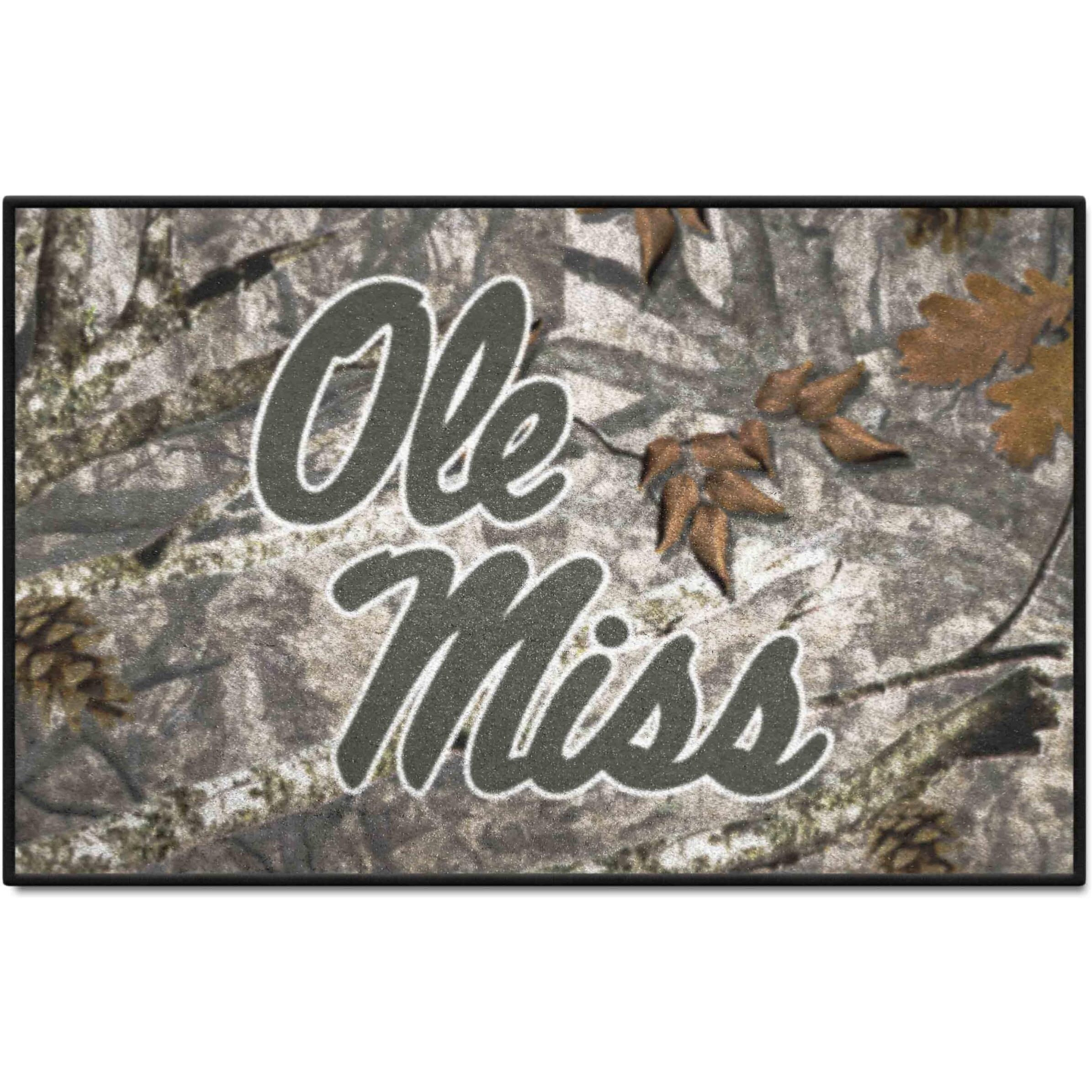 FANMATS 33962 NCAA - Ole Miss Rebels Camo Starter Mat Accent Rug - 19in. x 30in.