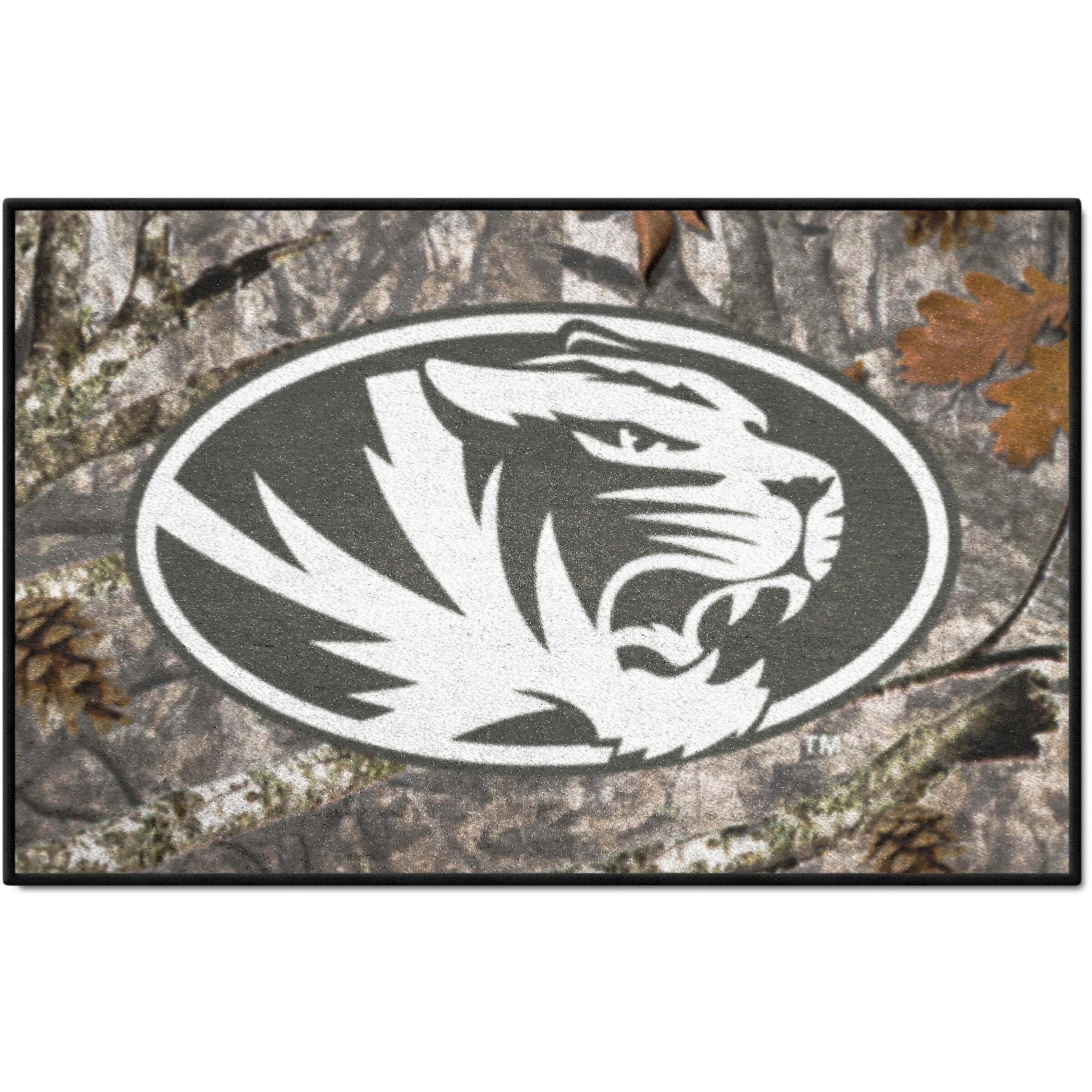 FANMATS 34002 NCAA - Missouri Tigers Camo Starter Mat Accent Rug - 19in. x 30in.