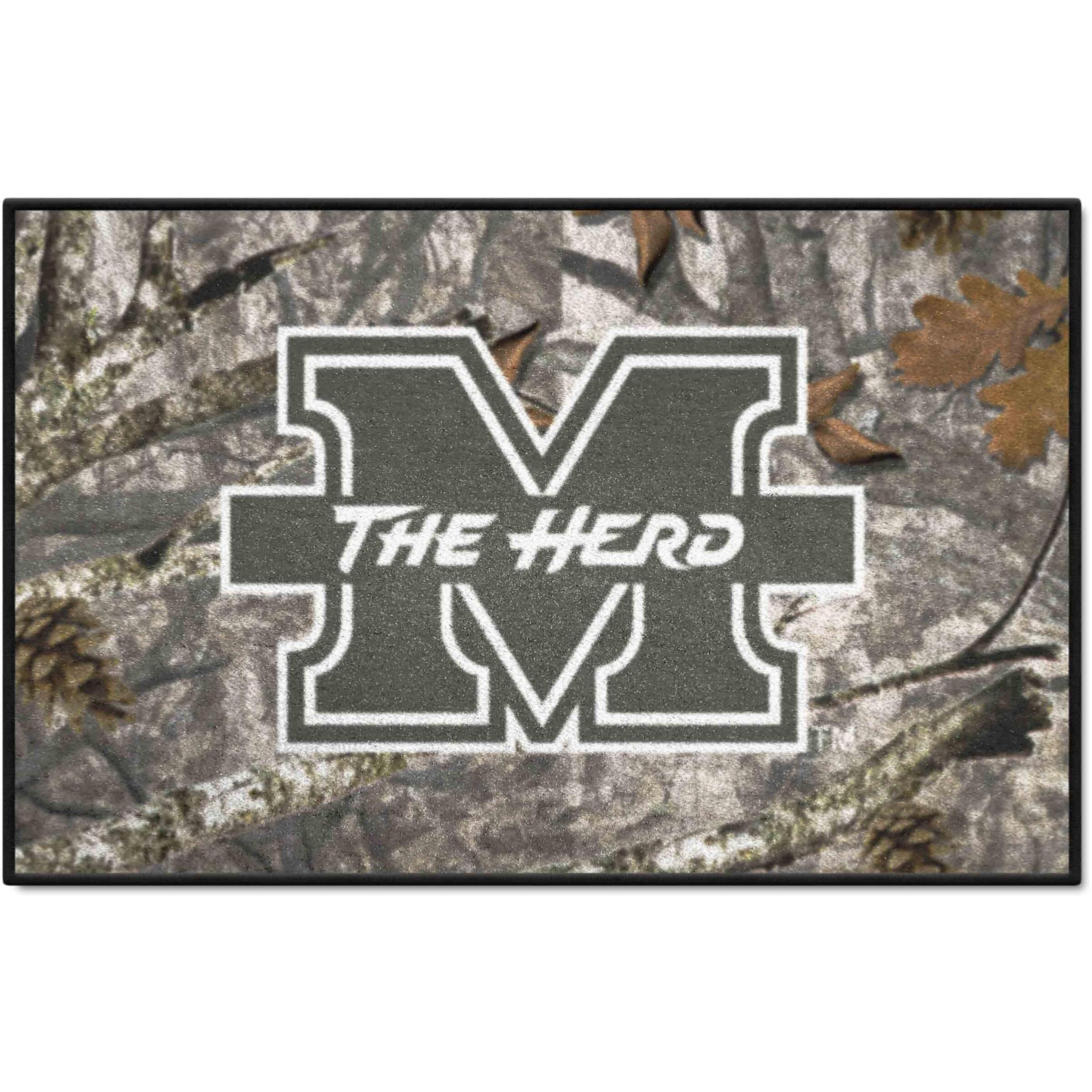 FANMATS 33952 Marshall Thundering Herd Camo Starter Mat Accent Rug - 19in. x 30in.