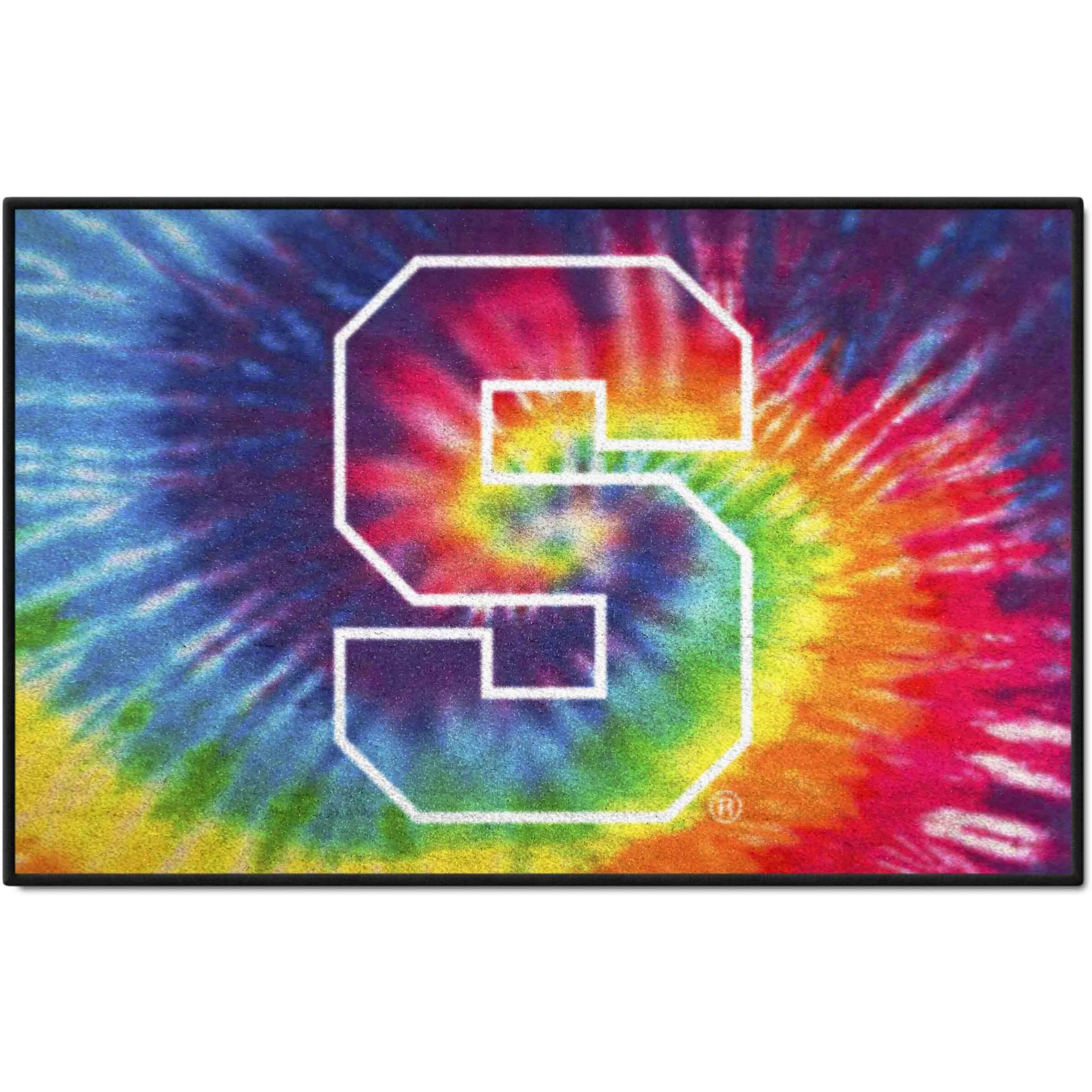 FANMATS 34052 NCAA - Syracuse Orange Tie Dye Starter Mat Accent Rug - 19in. x 30in.| Sports Fan Home Decor Rug and Tailgating Mat