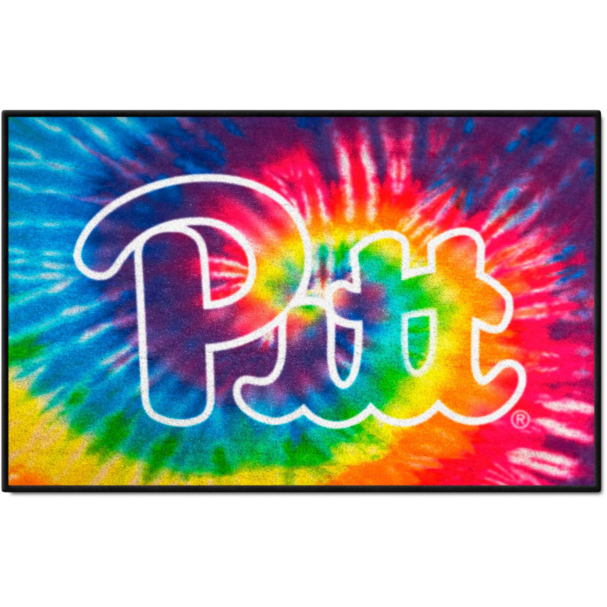 FANMATS 34073 Pitt Panthers Tie Dye Starter Mat Accent Rug - 19in. x 30in.