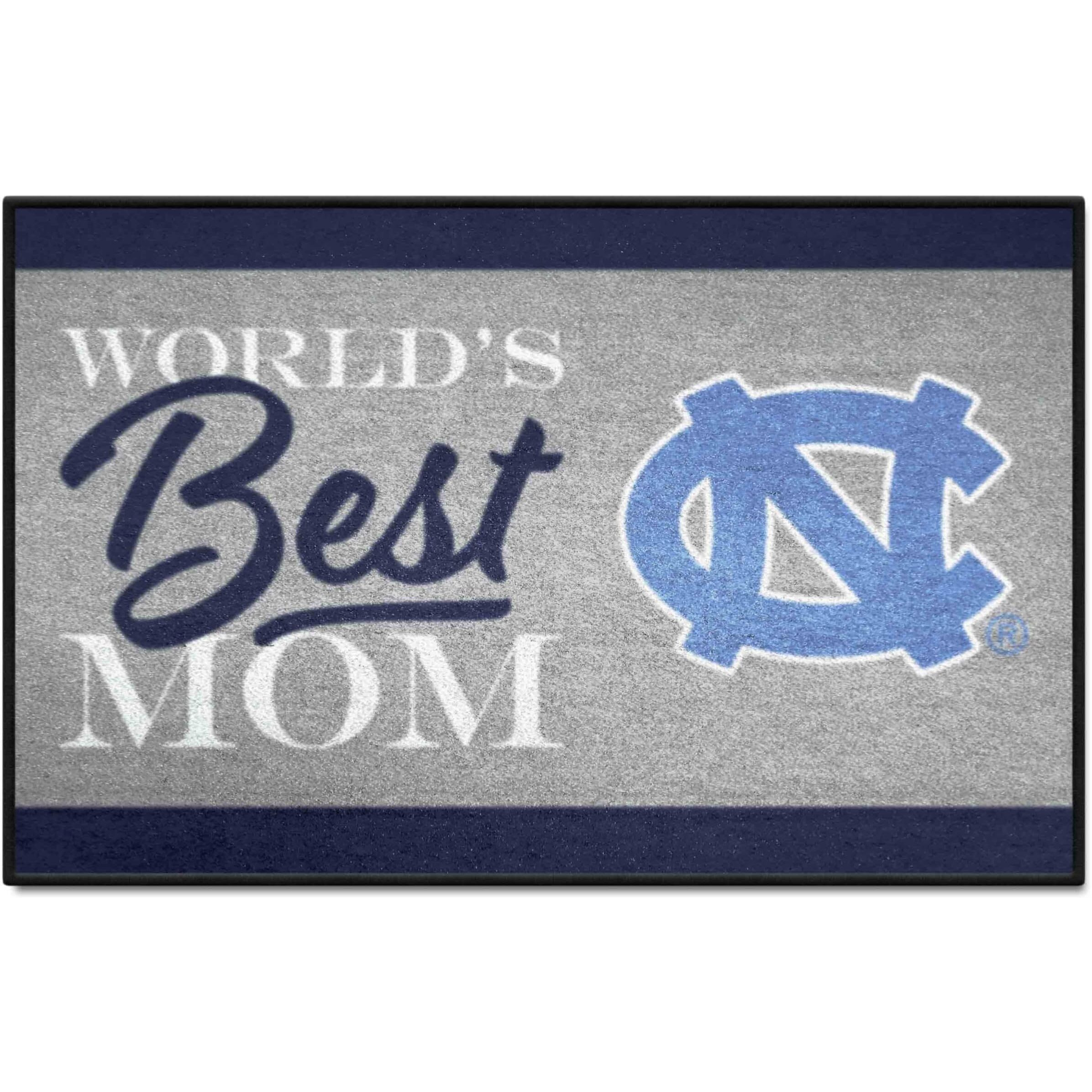 FANMATS 34562 NCAA - North Carolina Tar Heels World's Best Mom Starter Mat Accent Rug - 19in. x 30in.| Sports Fan Home Decor Rug and Tailgating Mat