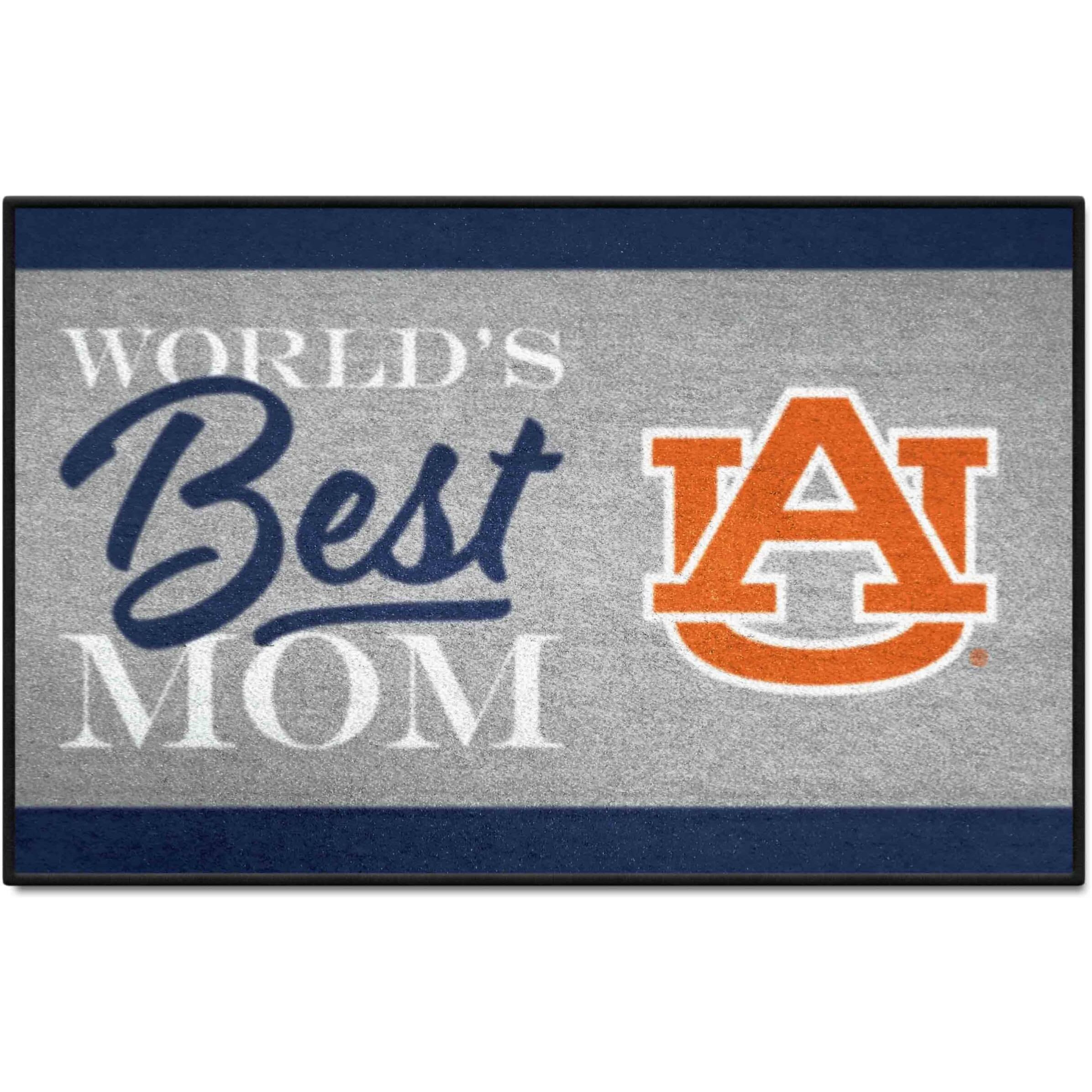 FANMATS 34528 NCAA - Auburn Tigers World's Best Mom Starter Mat Accent Rug - 19in. x 30in.| Sports Fan Home Decor Rug and Tailgating Mat