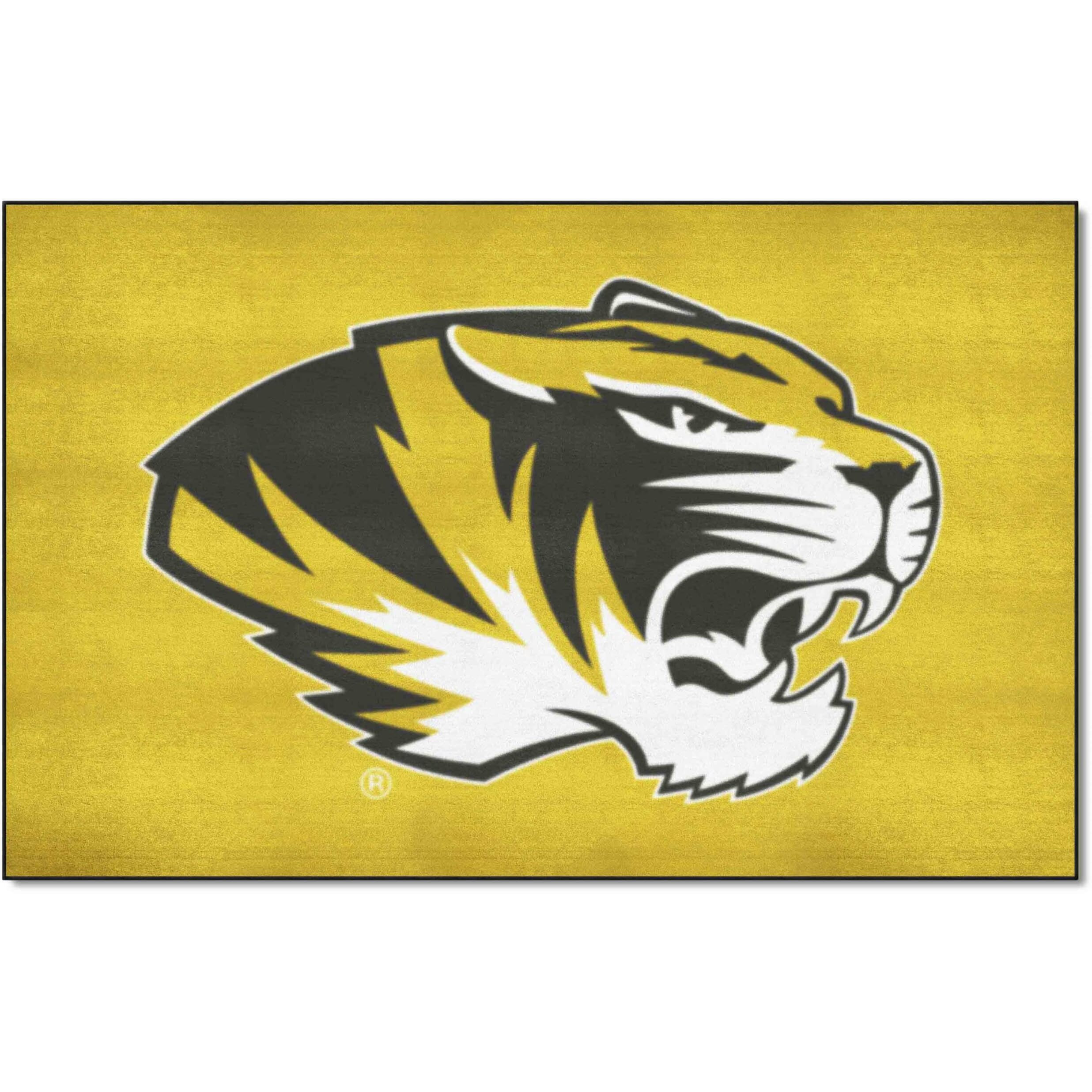 FANMATS 35776 NCAA - Missouri Tigers Starter Mat Accent Rug - 19in. x 30in.| Sports Fan Home Decor Rug and Tailgating Mat