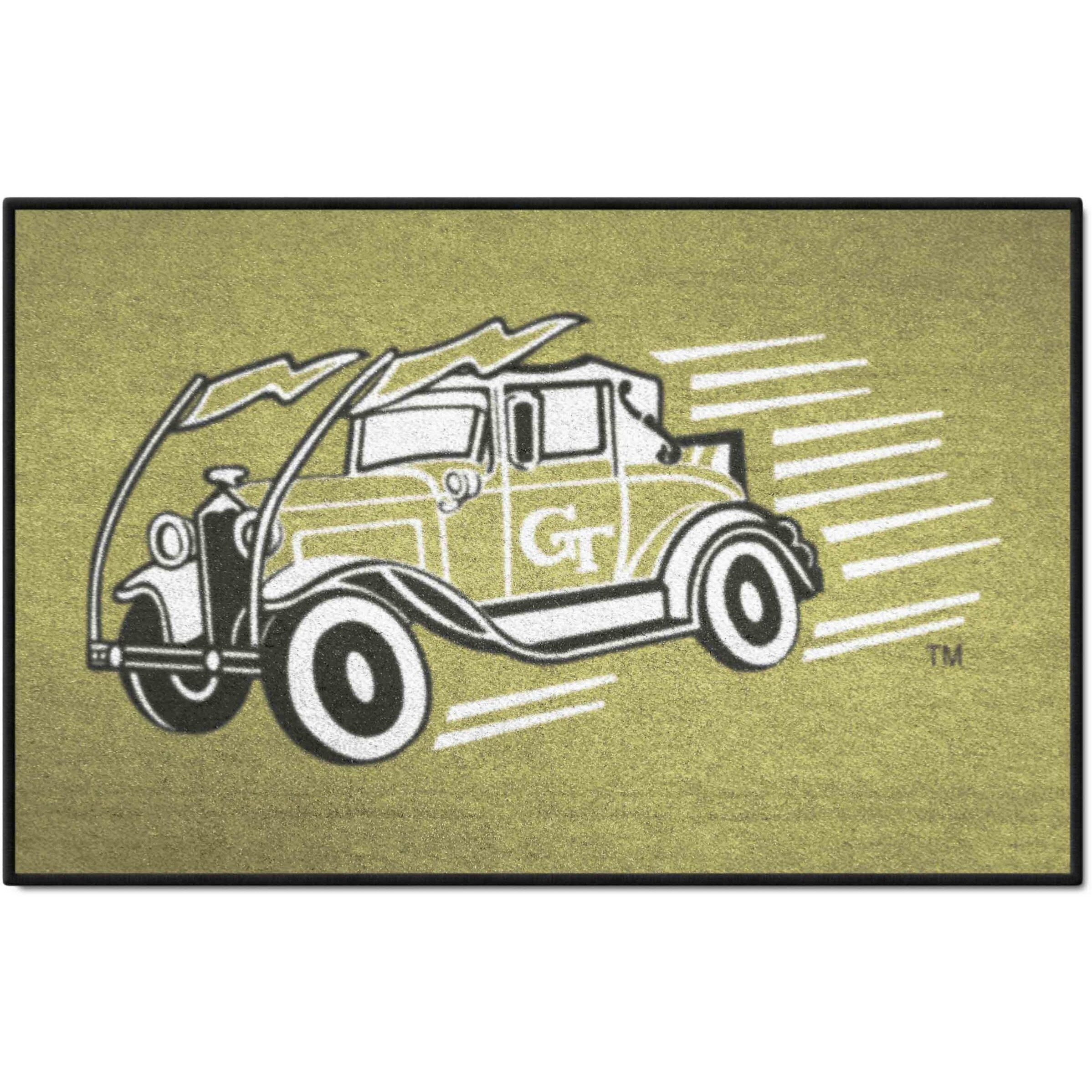 FANMATS 35712 NCAA - Georgia Tech Yellow Jackets Starter Mat Accent Rug - 19in. x 30in.| Sports Fan Home Decor Rug and Tailgating Mat