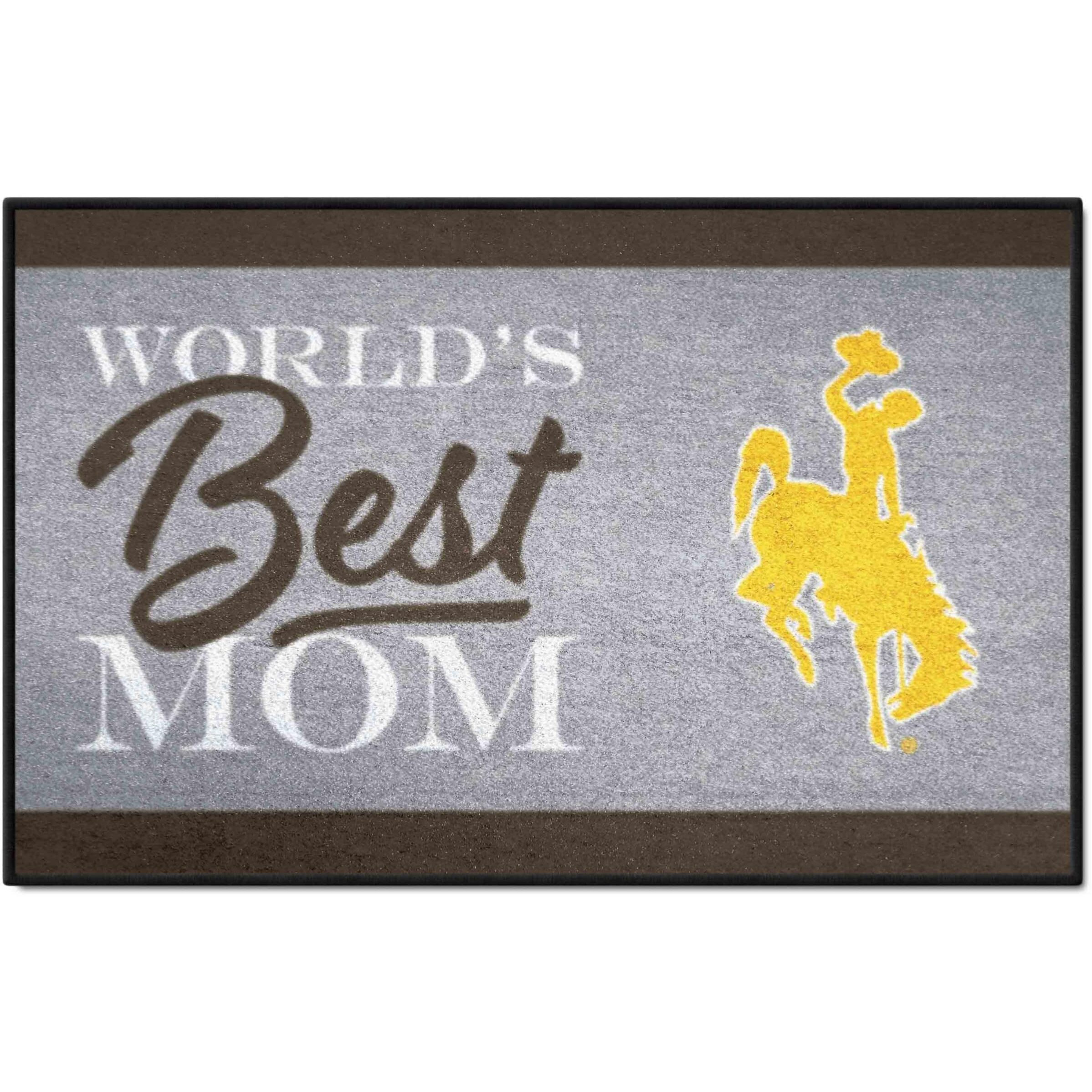 FANMATS 34599 NCAA - Wyoming Cowboys Starter Mat Accent Rug - 19in. x 30in.| Sports Fan Home Decor Rug and Tailgating Mat