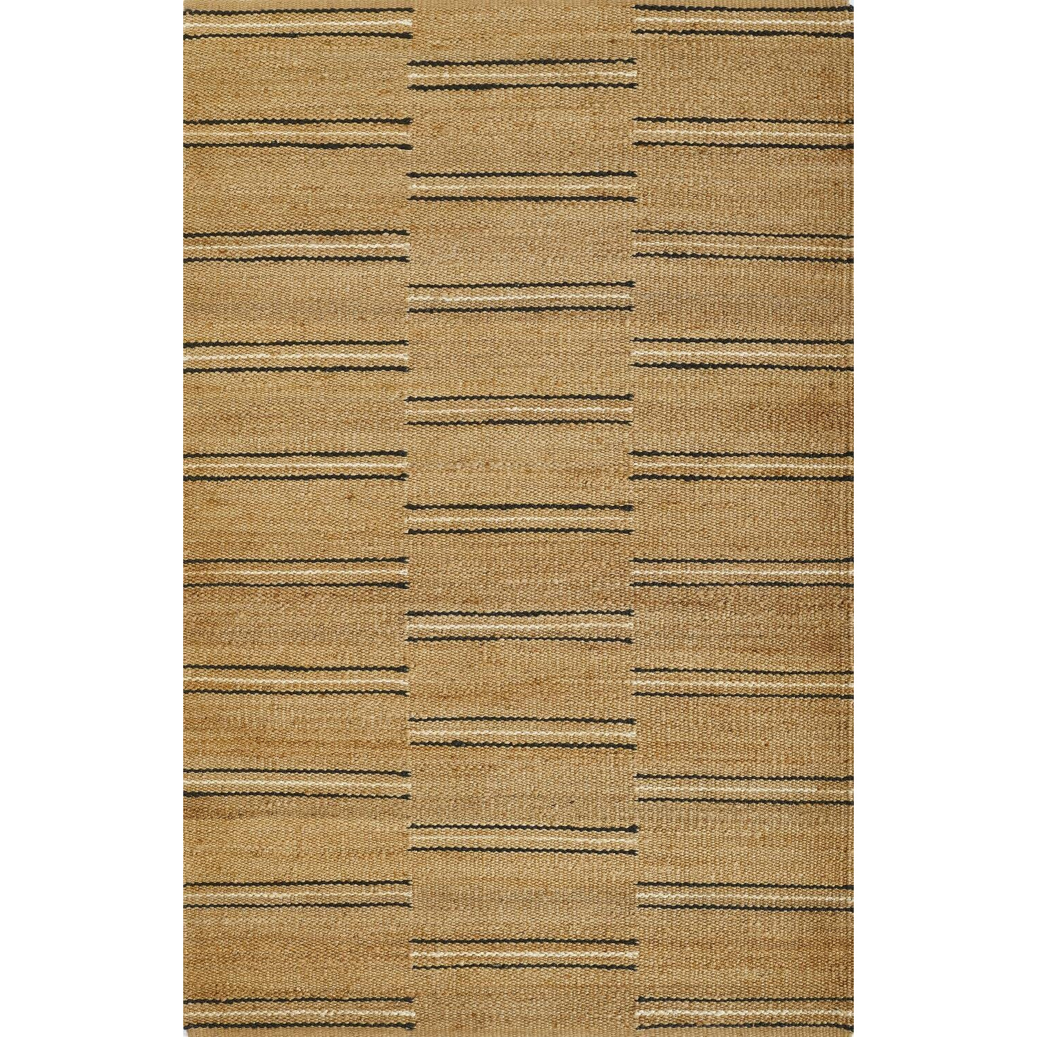 Erin Gates Crescent Striped 2' x 8' Runner Rug in Natural CRESCCRE-2NAT2380
