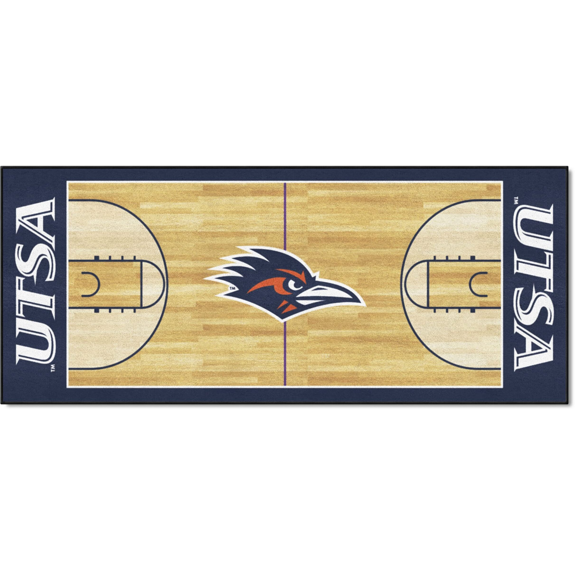 FANMATS 35964 NCAA - UTSA Roadrunners Court Runner Rug - 30in. x 72in.