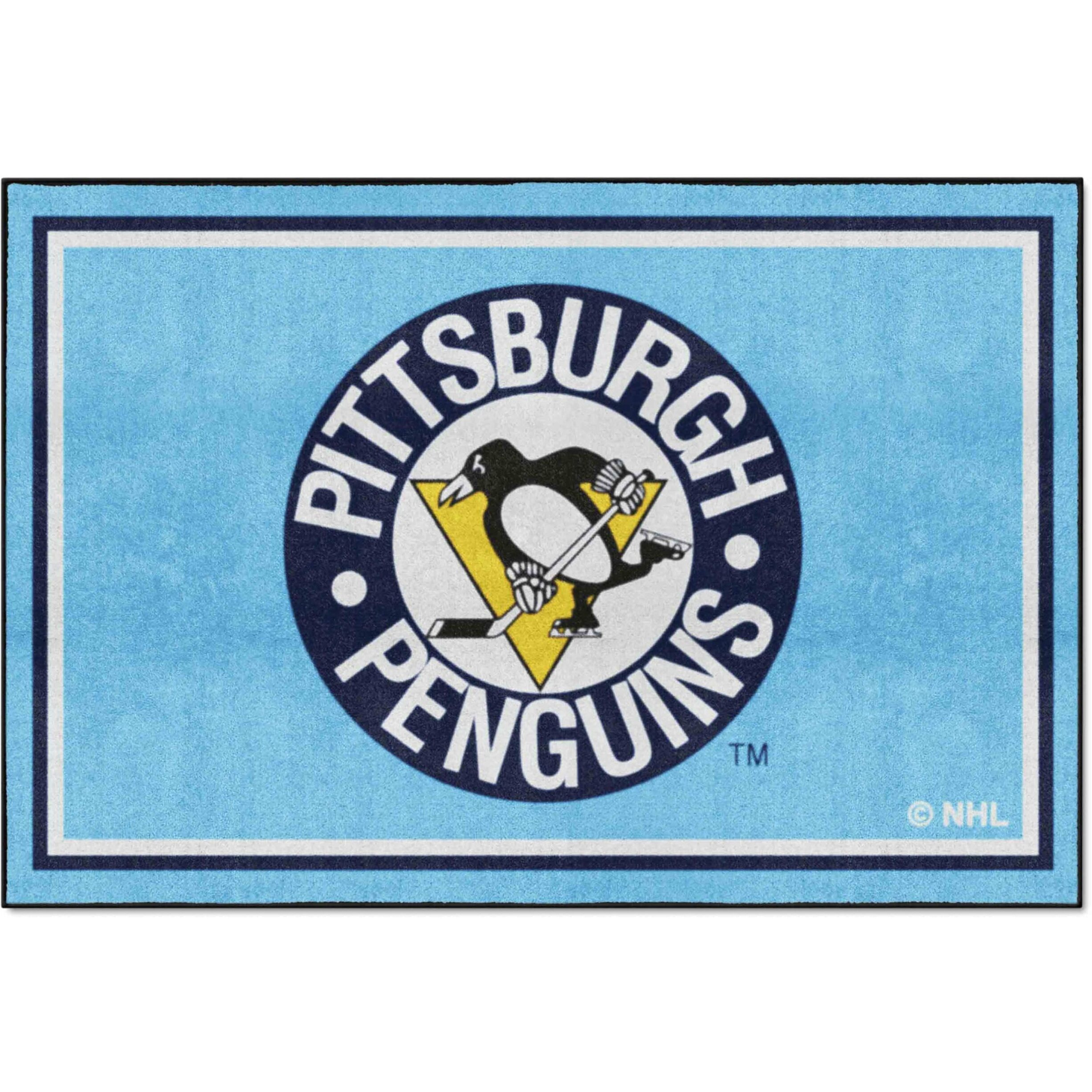 FANMATS 35566 NHL Retro - Pittsburgh Penguins Starter Mat Accent Rug - 19in. x 30in.