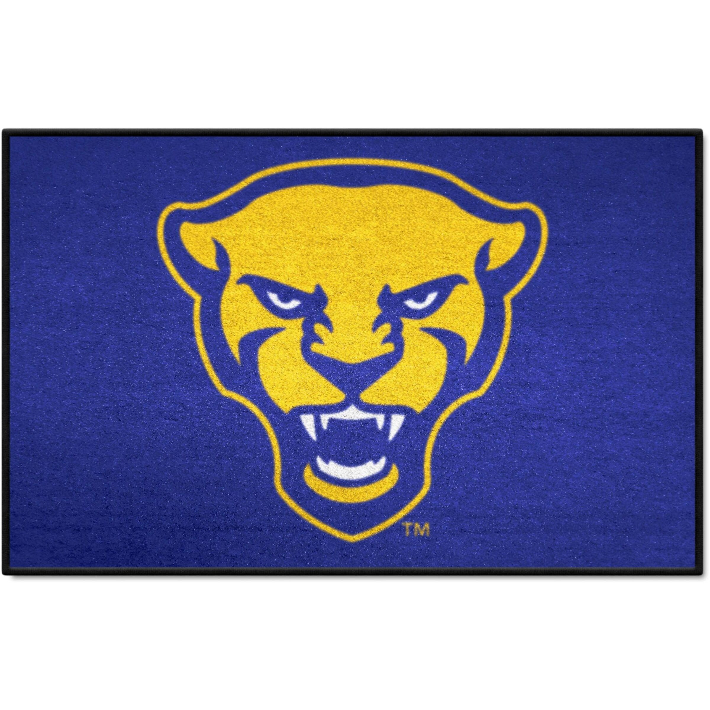 FANMATS 35890 NCAA - Pitt Panthers Starter Mat Accent Rug - 19in. x 30in.| Sports Fan Home Decor Rug and Tailgating Mat