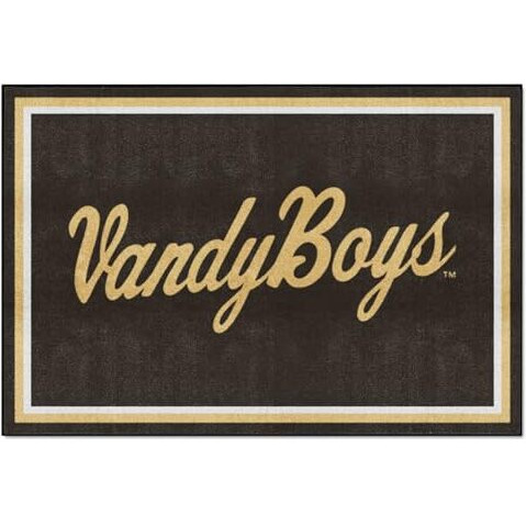 FANMATS 35902 NCAA - Vanderbilt Commodores Starter Mat Accent Rug - 19in. x 30in.| Sports Fan Home Decor Rug and Tailgating Mat