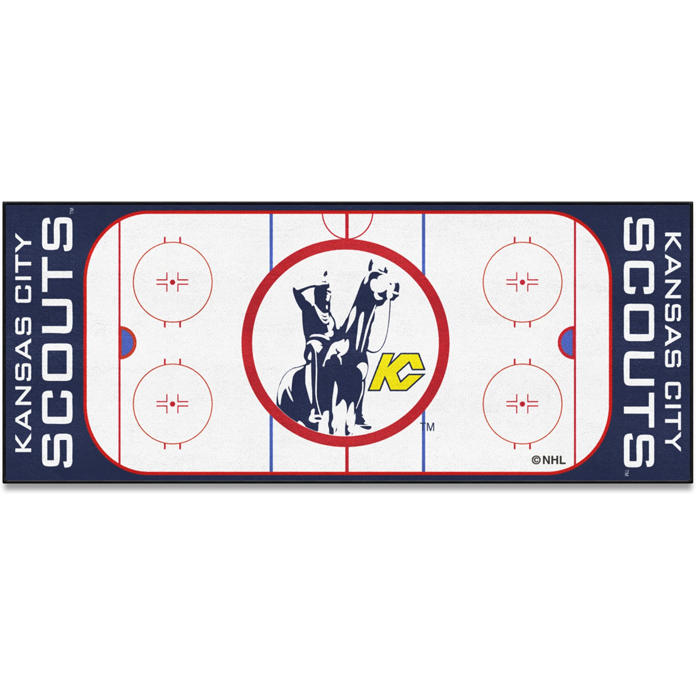 FANMATS 35508 NHL Retro - Kansas City Scouts Rink Runner - 30in. x 72in.