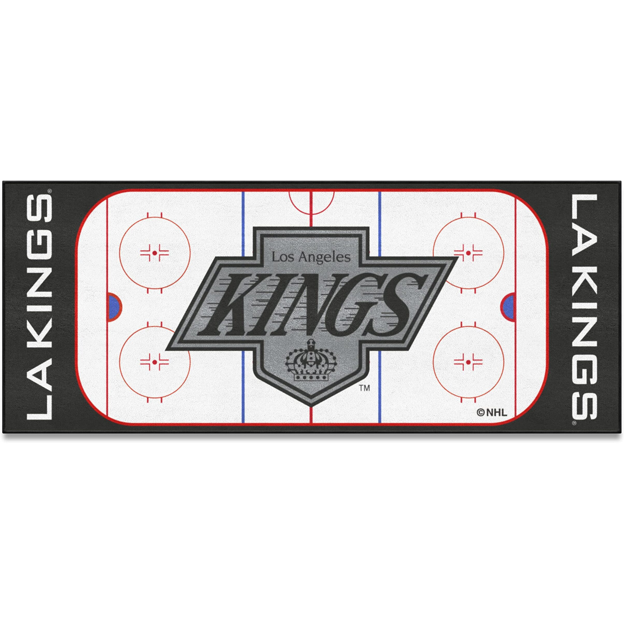 FANMATS 35522 NHL Retro - Los Angeles Kings Rink Runner - 30in. x 72in.