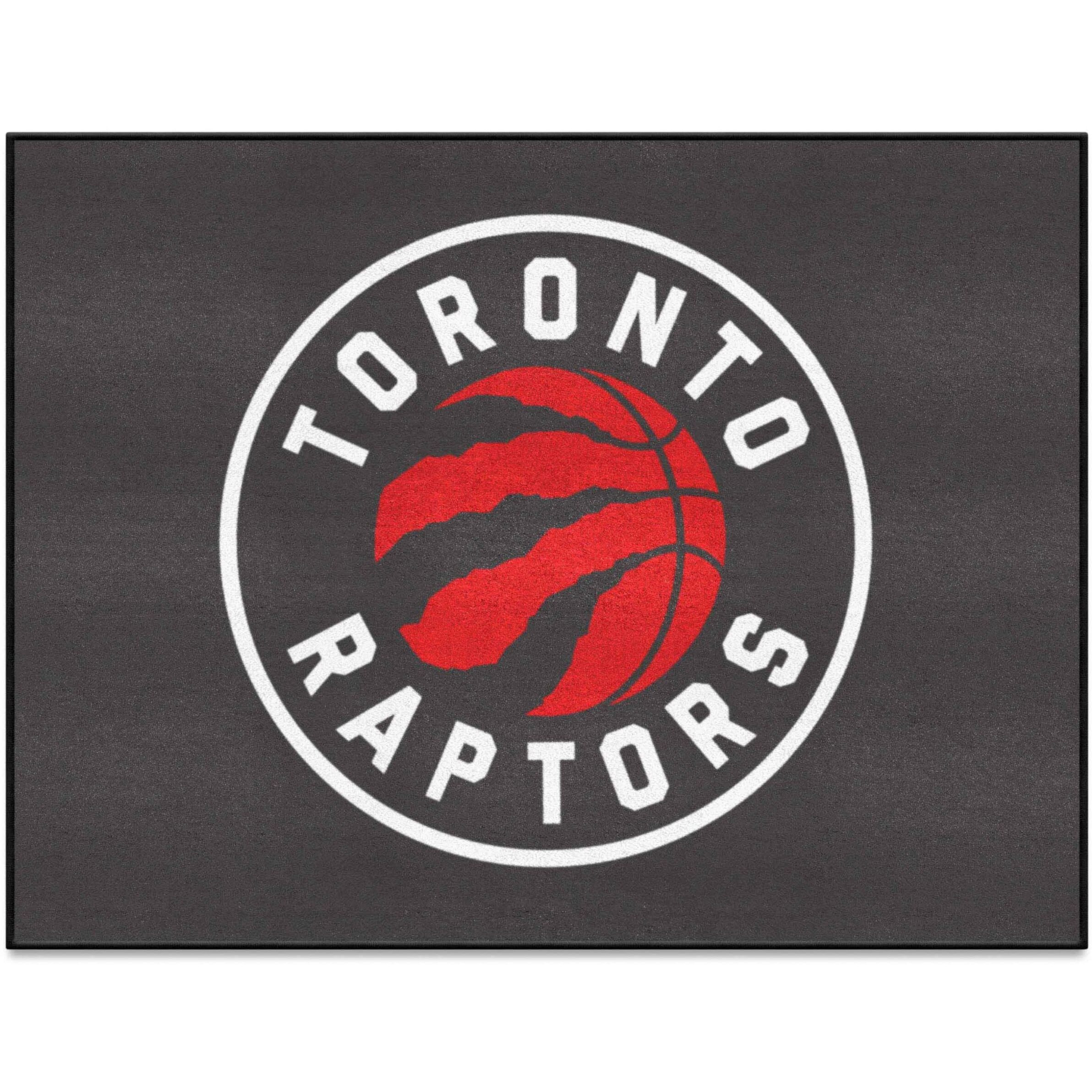 FANMATS 37111 NBA - Toronto Raptors All-Star Mat | Black | 33.75&quotx42.5" | Raptors Global Logo