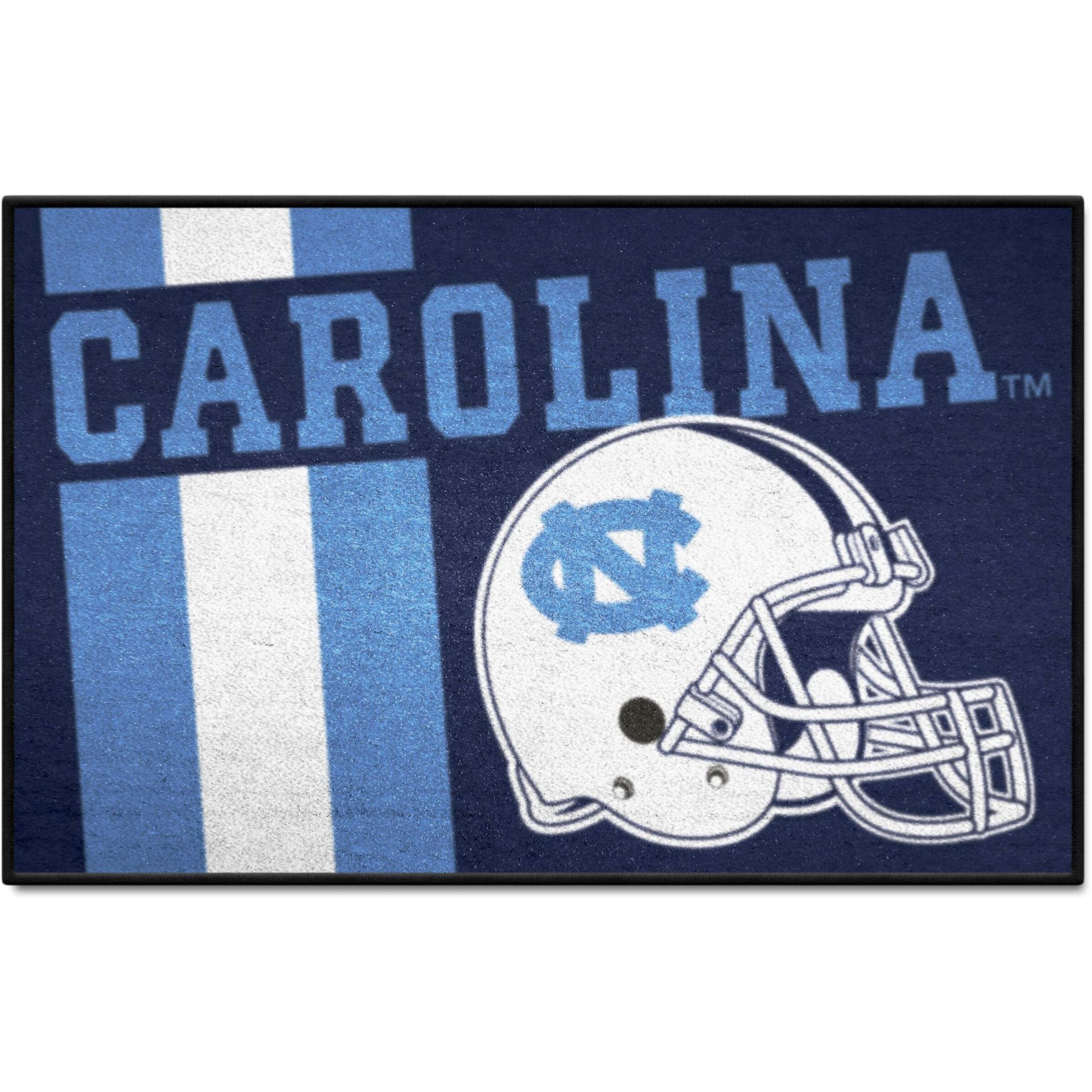 FANMATS 36853 NCAA - North Carolina Tar Heels Starter Mat Accent Rug - 19in. x 30in., Uniform Design| Sports Fan Home Decor Rug and Tailgating Mat
