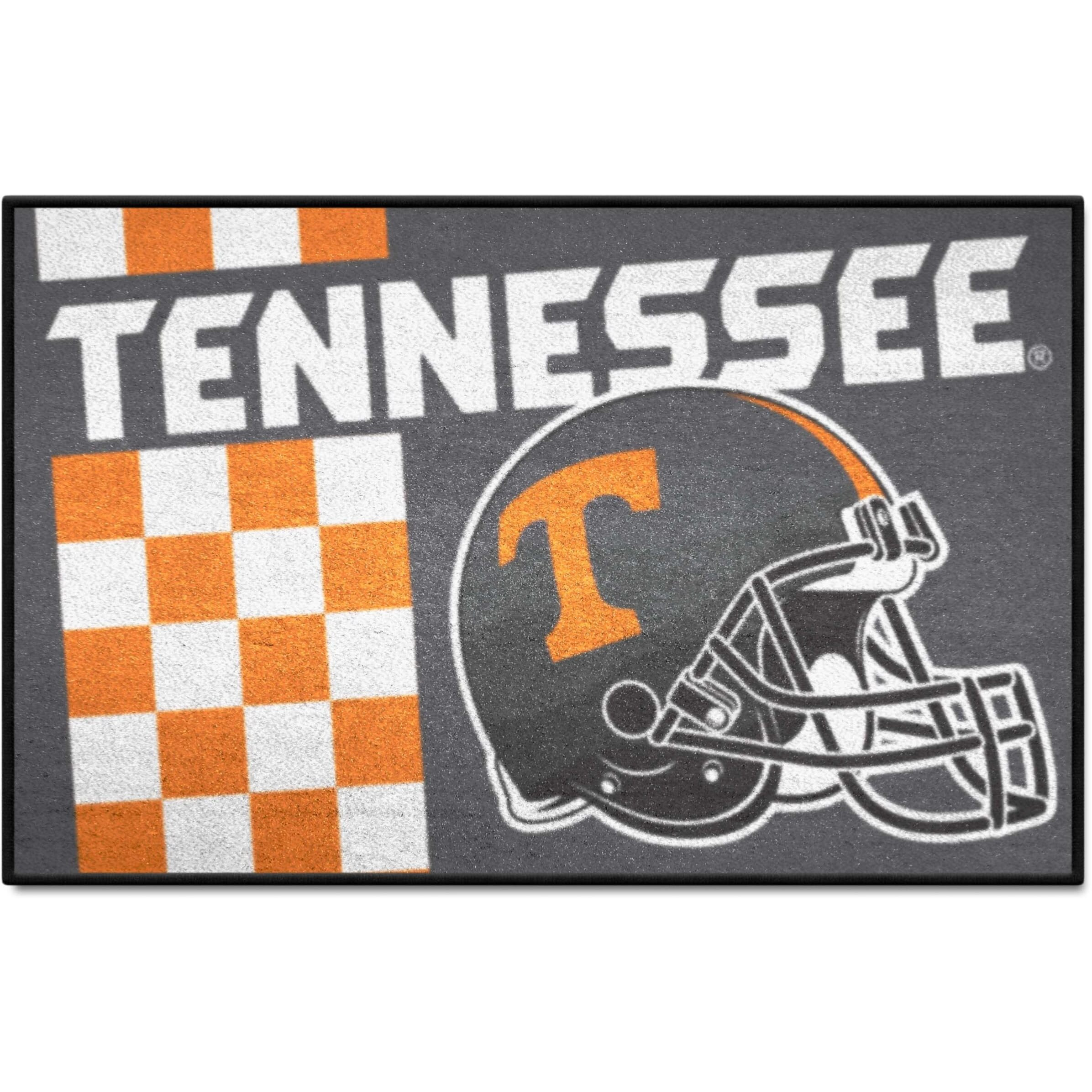 FANMATS 36808 NCAA - Tennessee Volunteers Starter Mat Accent Rug - 19in. x 30in., Uniform Design| Sports Fan Home Decor Rug and Tailgating Mat