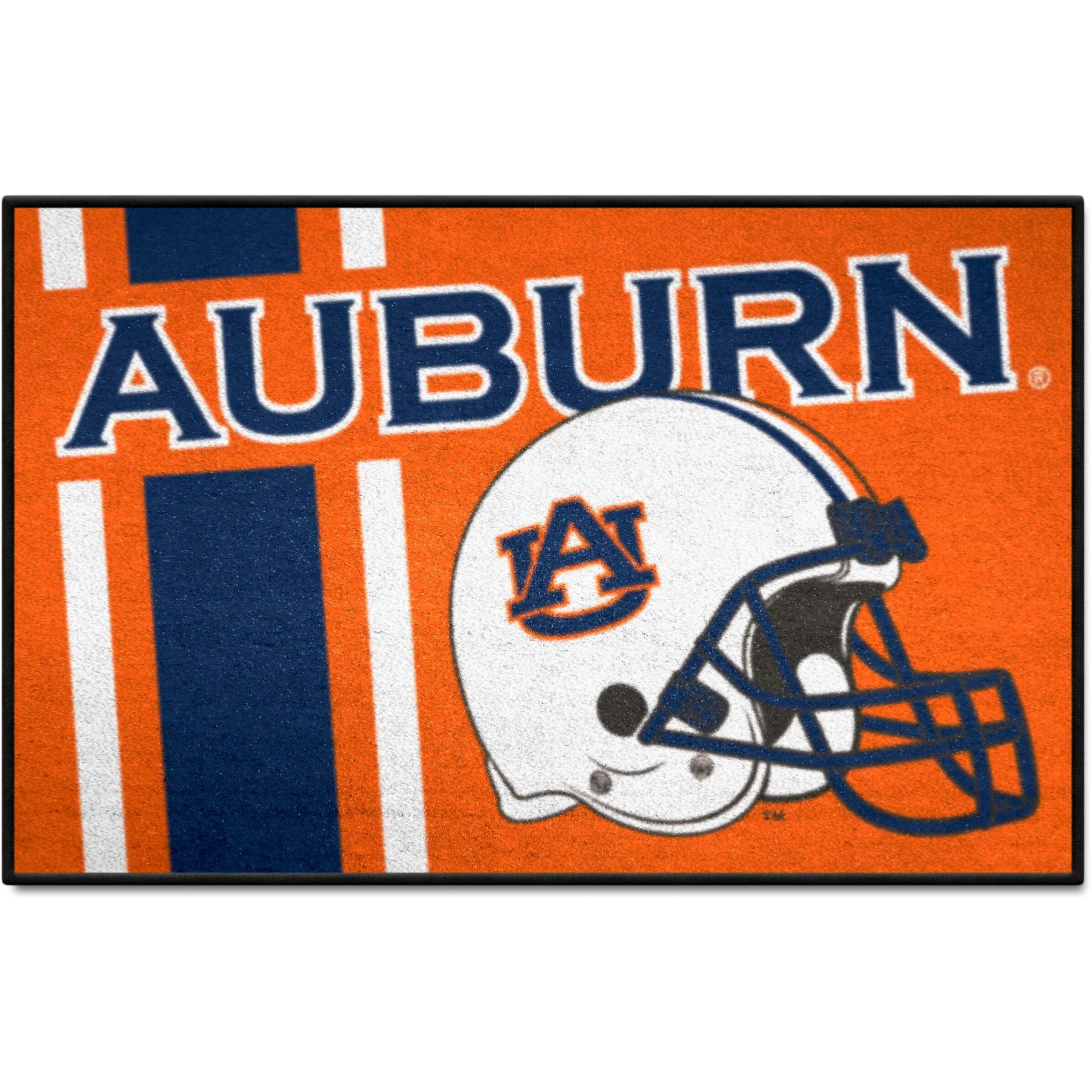 FANMATS 36798 NCAA - Auburn Tigers Starter Mat Accent Rug - 19in. x 30in., Uniform Design| Sports Fan Home Decor Rug and Tailgating Mat